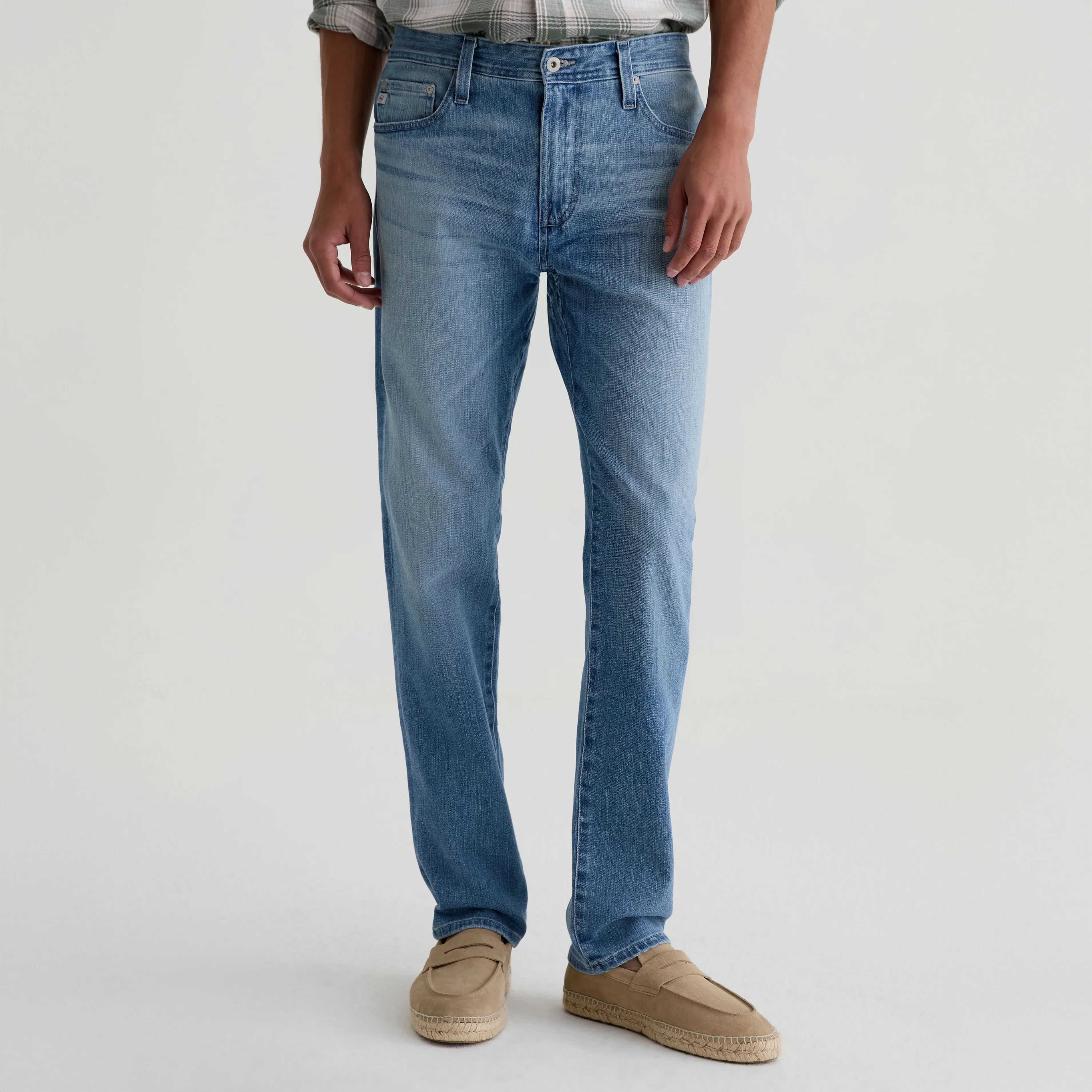 Cascade Light Wash 360 Stretch Modern Slim Fit Jeans - AG - Image 3