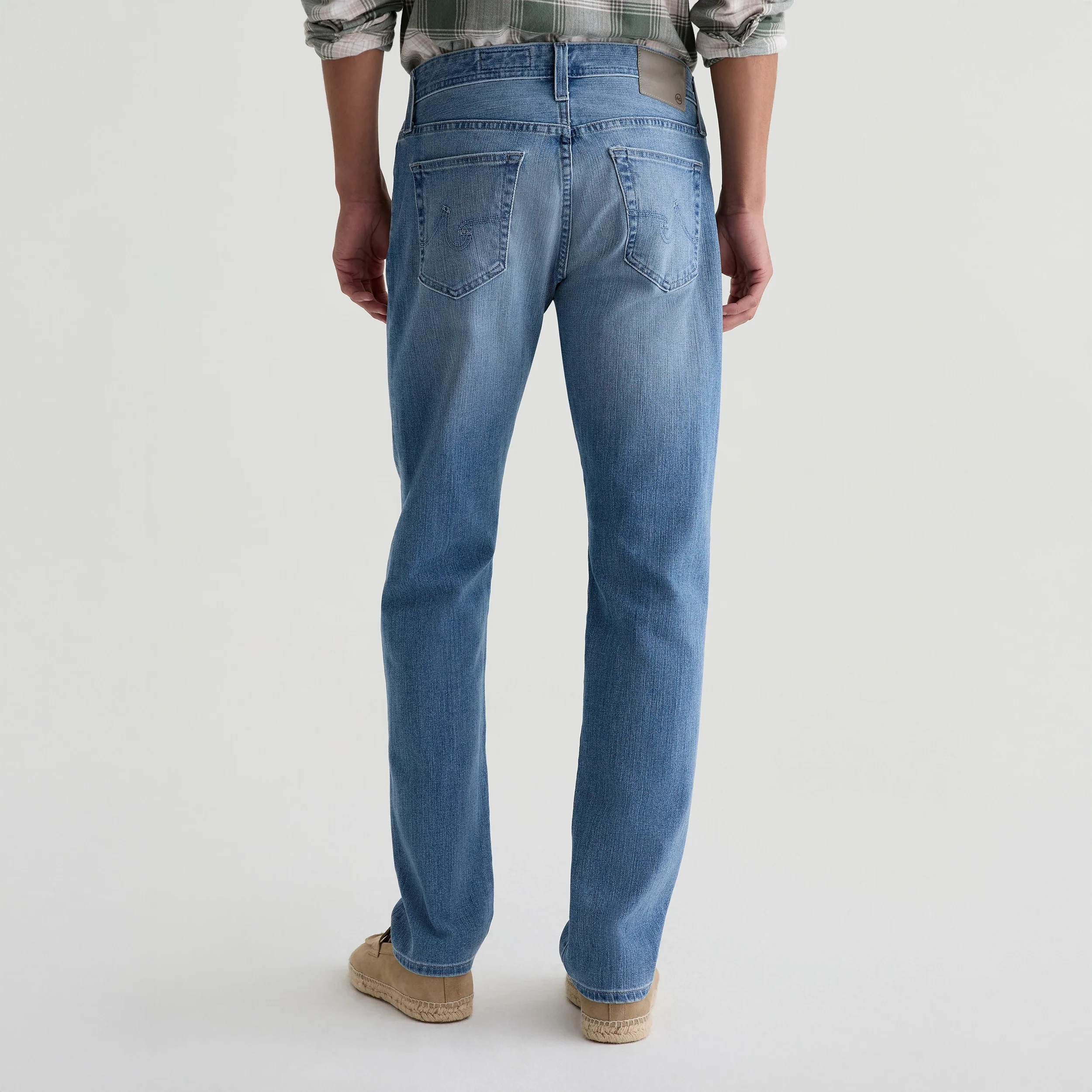 Cascade Light Wash 360 Stretch Modern Slim Fit Jeans - AG - Image 7