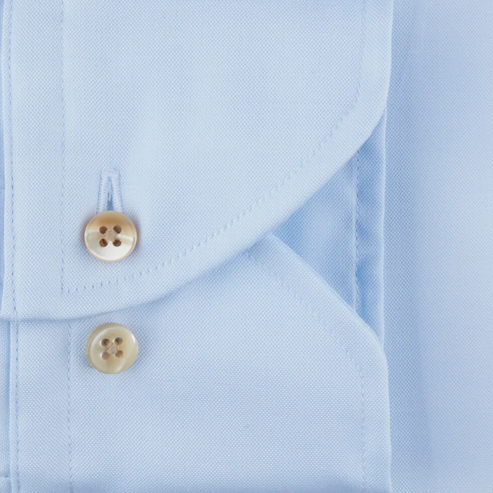 Casual Light Blue Oxford Slimline Shirt - Stenströms - Image 3