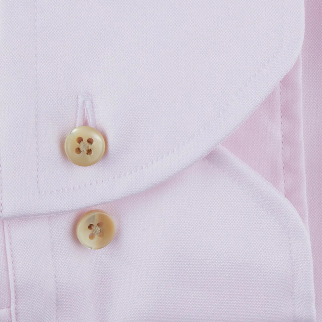 Casual Pink Fitted Body Oxford Shirt - Stenströms - Image 3