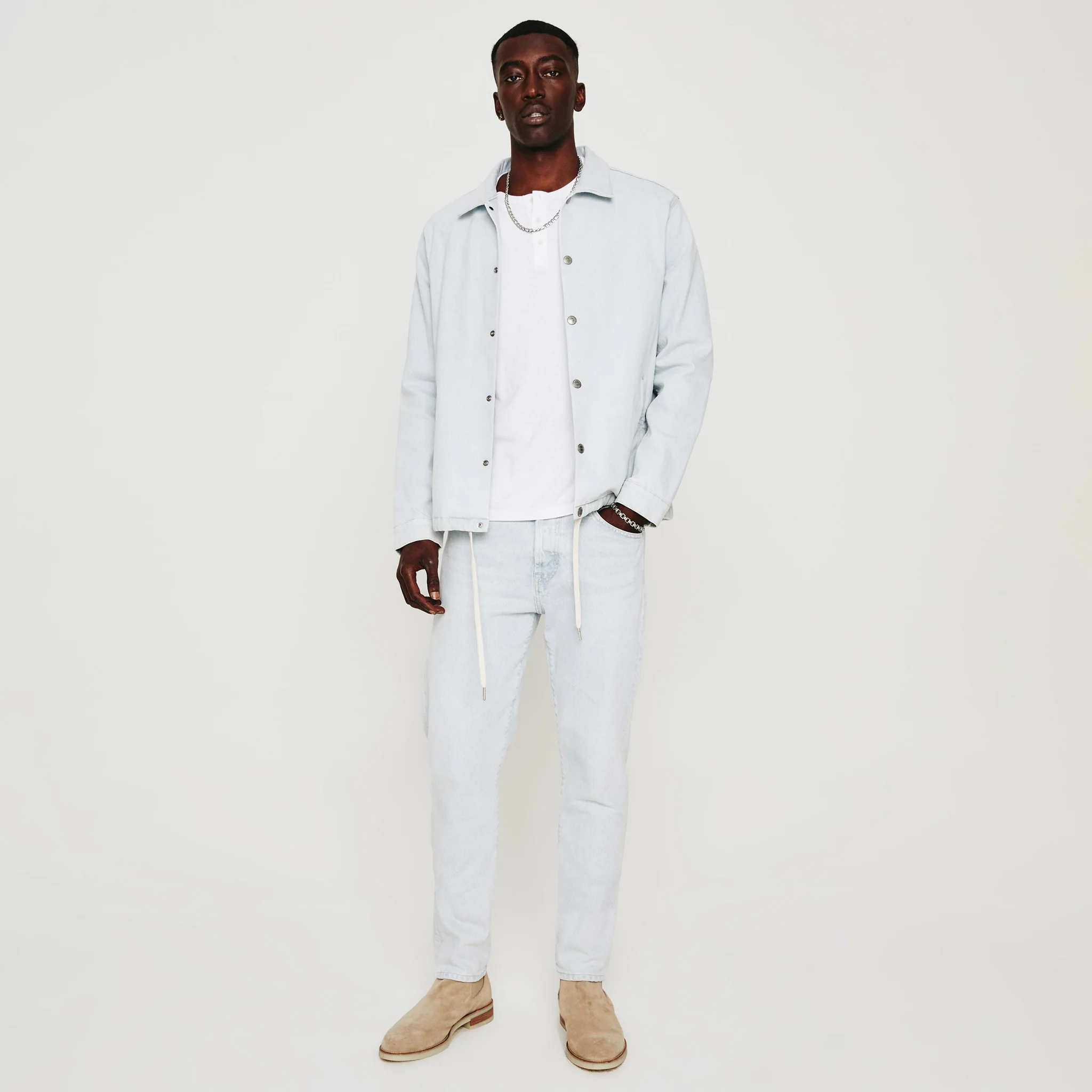 Chalet Ultra Pale Blue Tellis Modern Slim Fit Denim - AG Jeans - Image 3