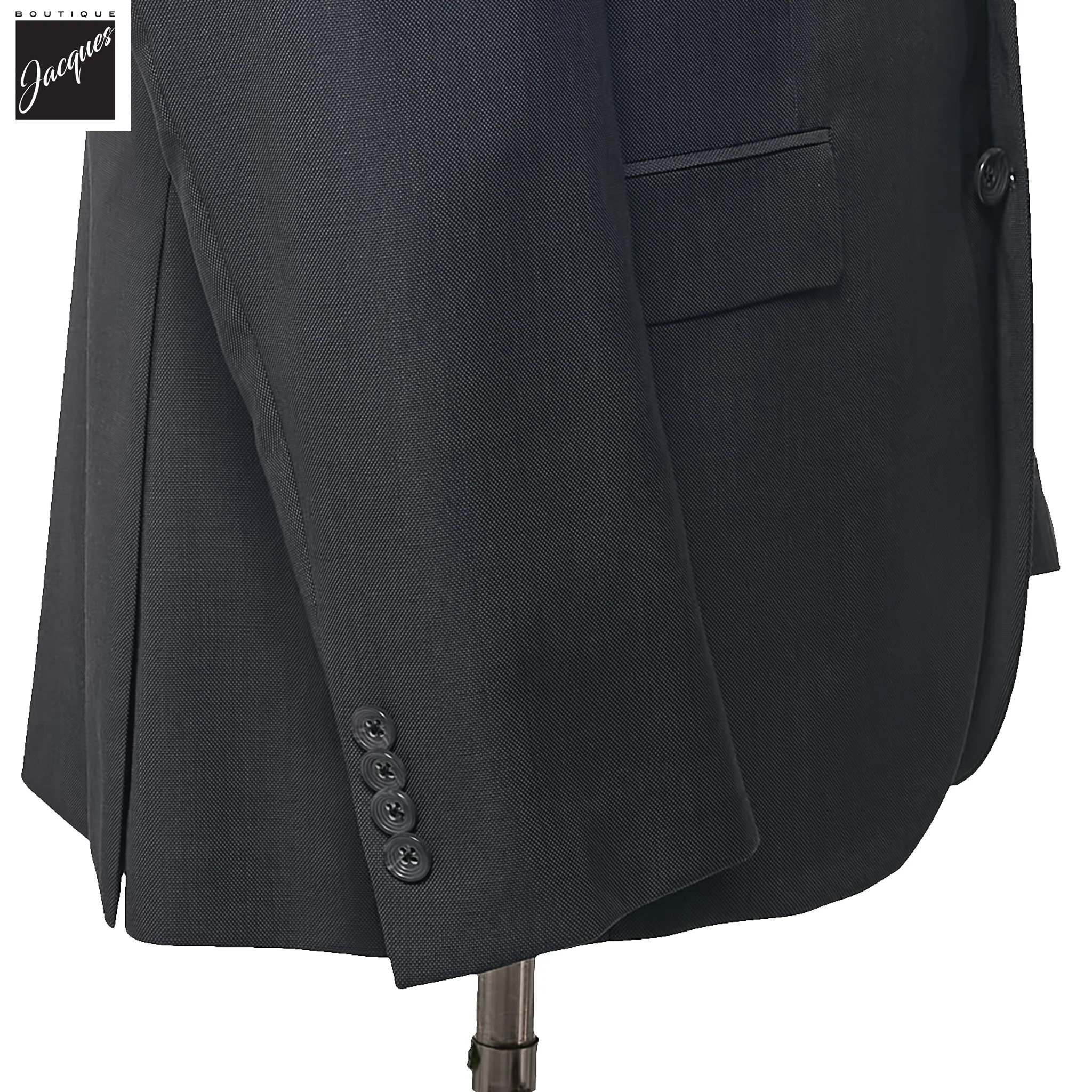 Charcoal Gray Solid Wool Esprit Modern Fit Suit - Jack Victor - Image 5