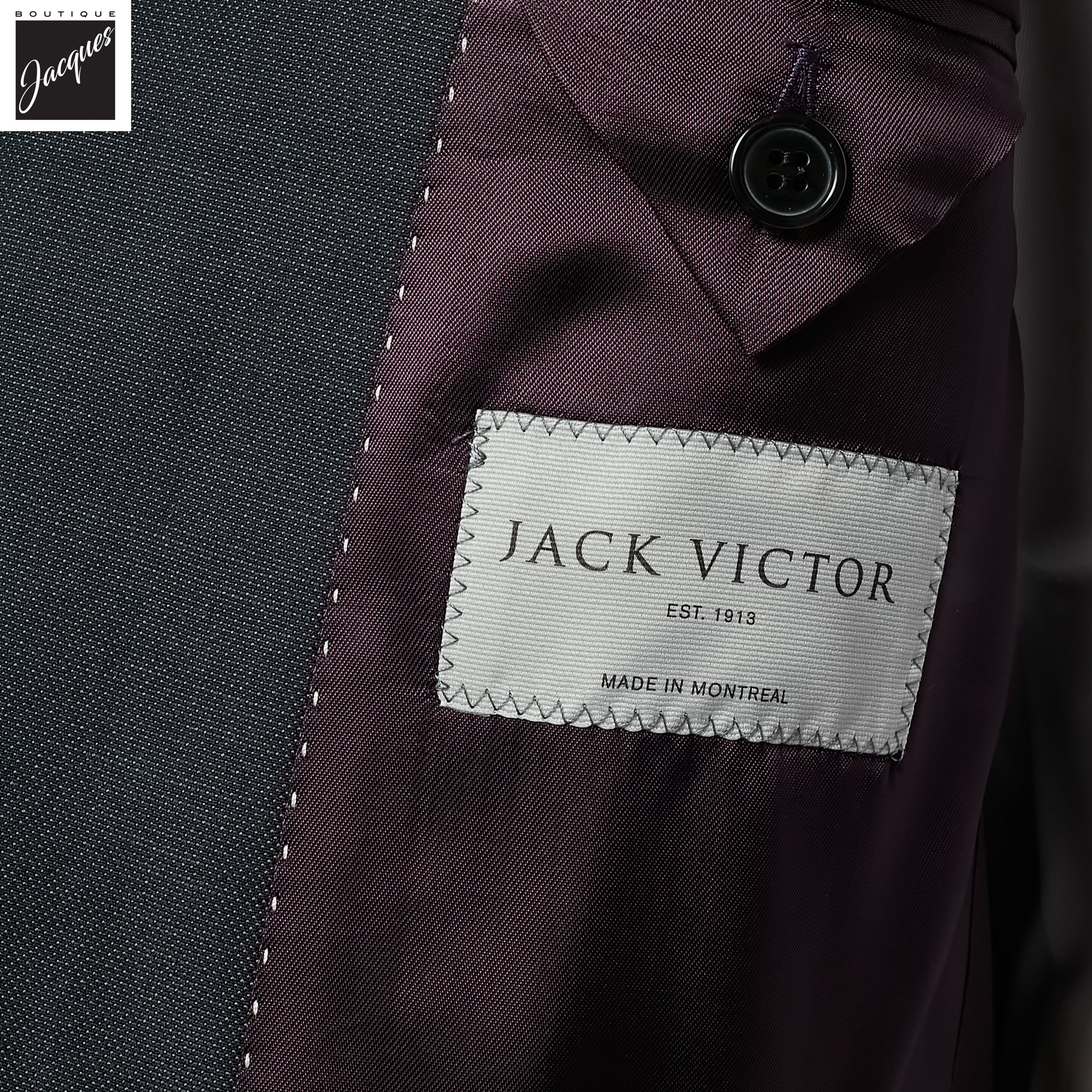 Charcoal Gray Solid Wool Esprit Modern Fit Suit - Jack Victor - Image 6