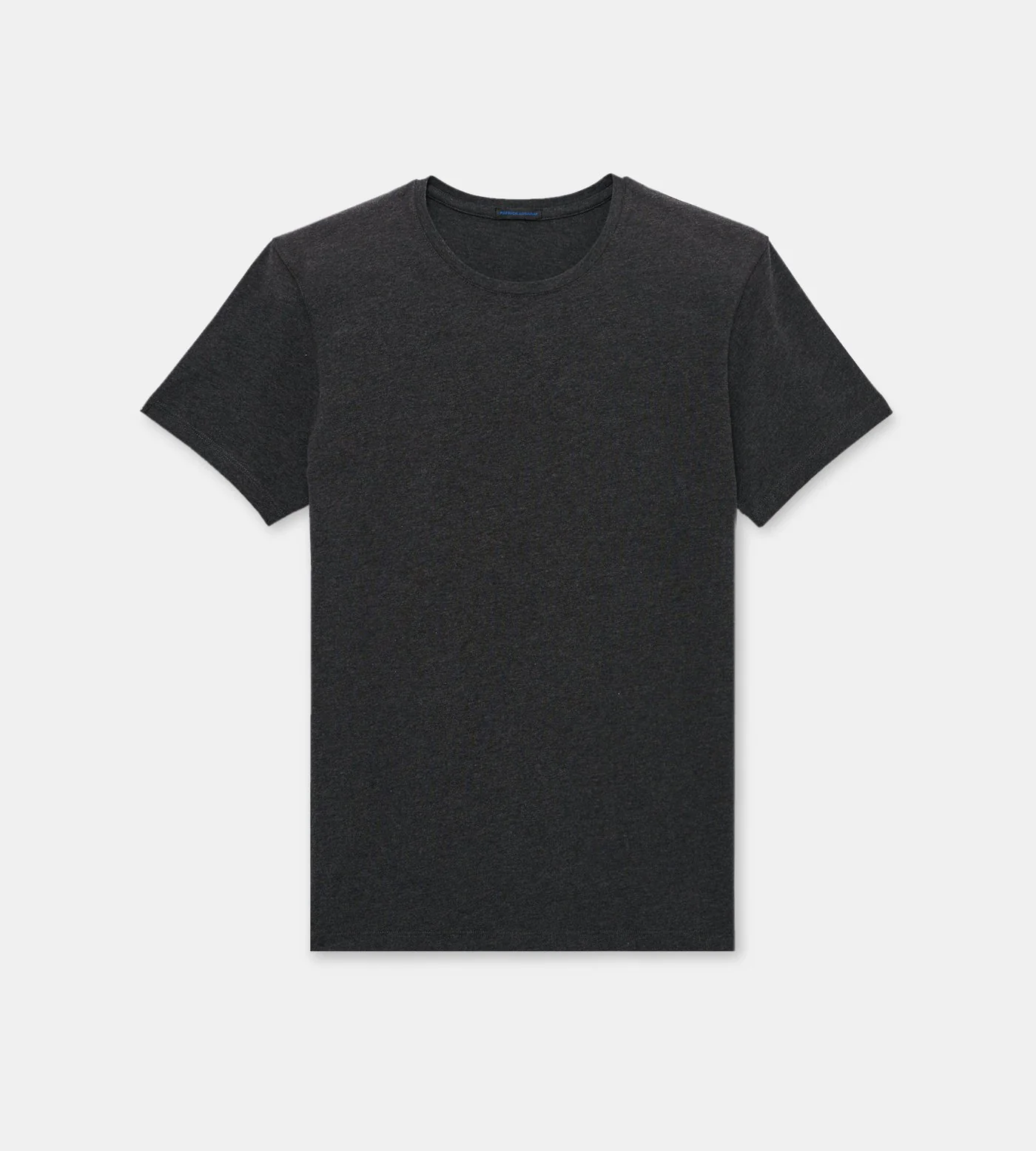 Charcoal Pima Stretch Short Sleeve Crew Neck - Patrick Assaraf