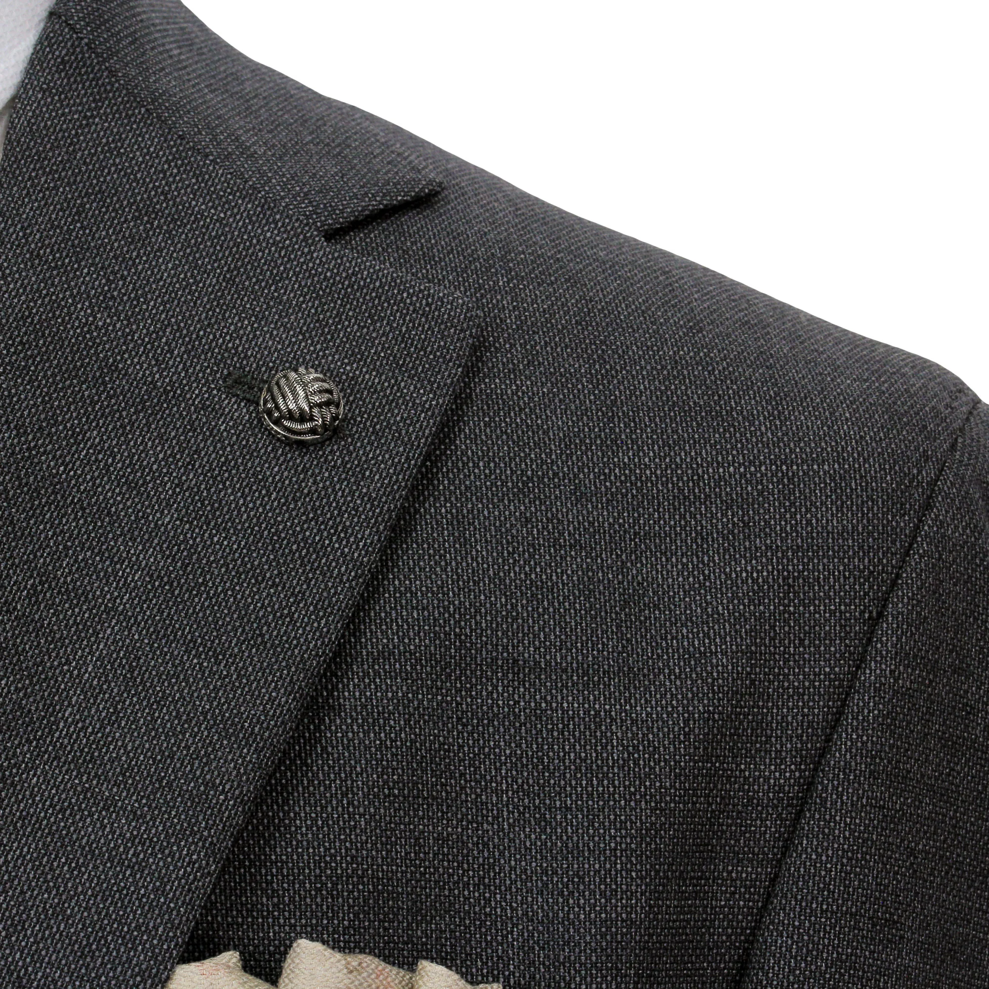 Charcoal Semi-Solid Wool Stretch Dean Contemporary Fit Suit - Jack Victor - Image 8