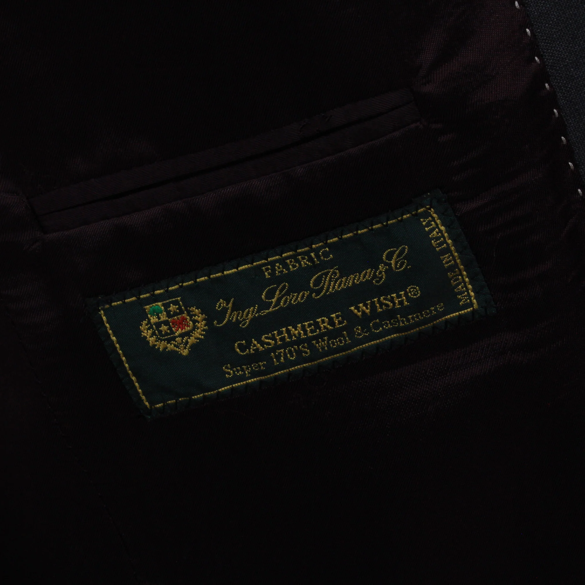 Charcoal Striped Loro Piana Super 170's Wool-Cashmere Modern Fit Suit - Jack Victor 1913 - Image 6