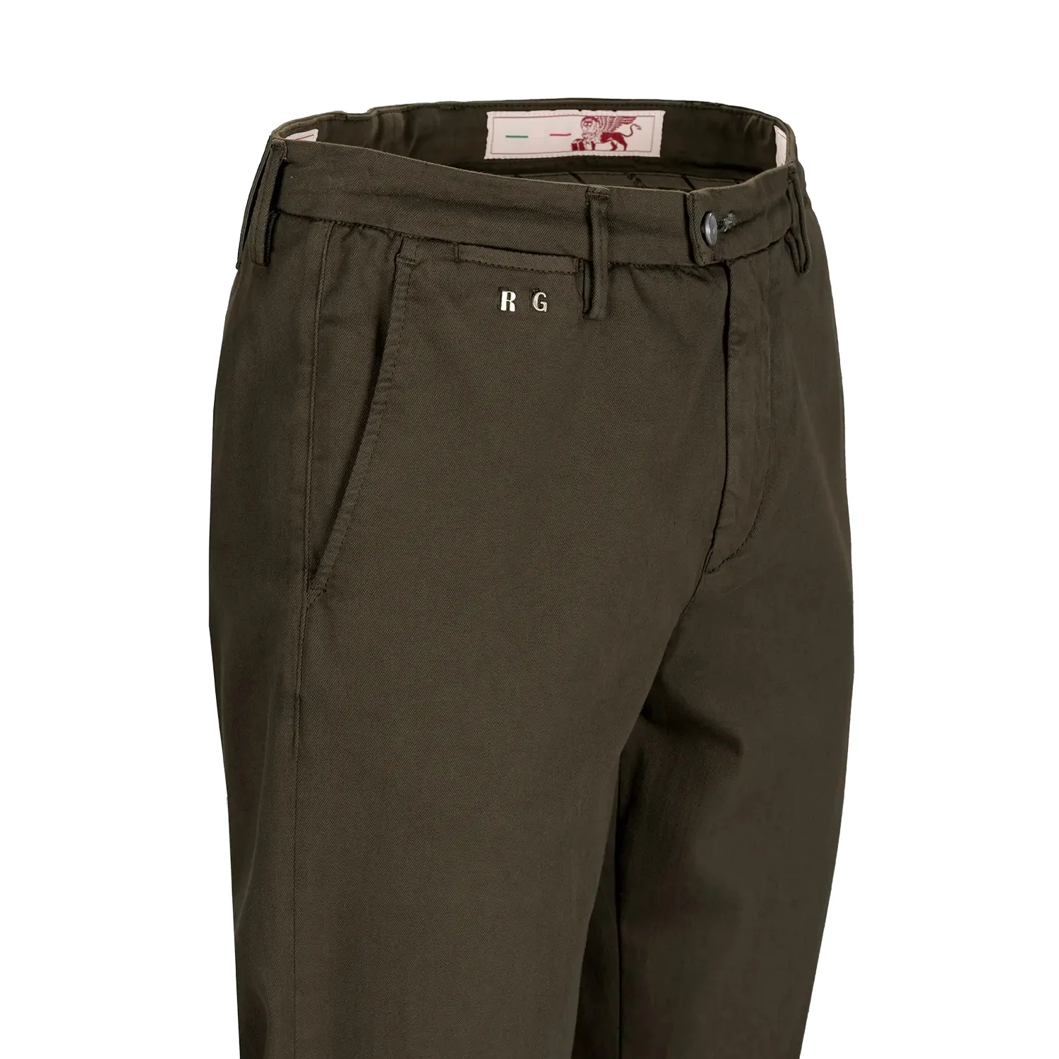 Coffee Brown Soft Dye Luis Slim Fit Super-Stretch Chino Pants - TRAMAROSSA - Image 2