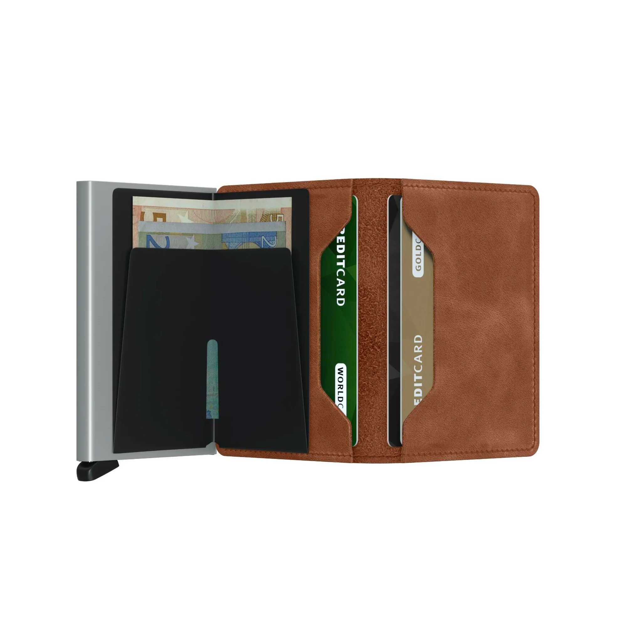Vintage Cognac-Brown Leather SlimWallet - Secrid - Image 4