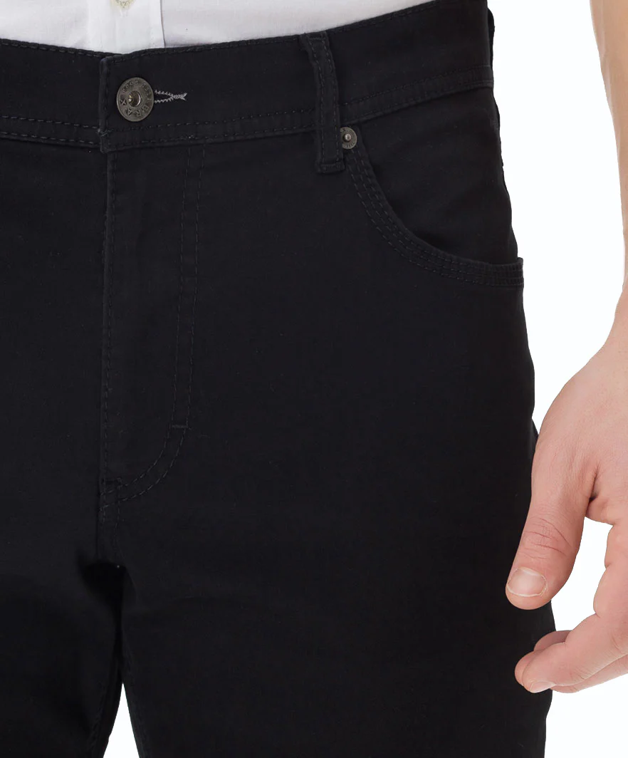 Black Cooper Fancy Marathon Stretch Cotton Trousers - Brax - Image 11