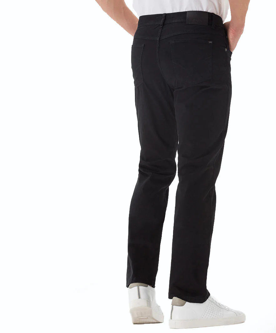 Black Cooper Fancy Marathon Stretch Cotton Trousers - Brax - Image 4