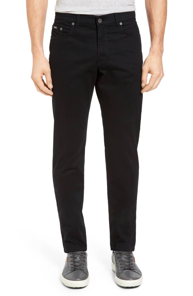 Black Cooper Fancy Marathon Stretch Cotton Trousers - Brax - Image 5
