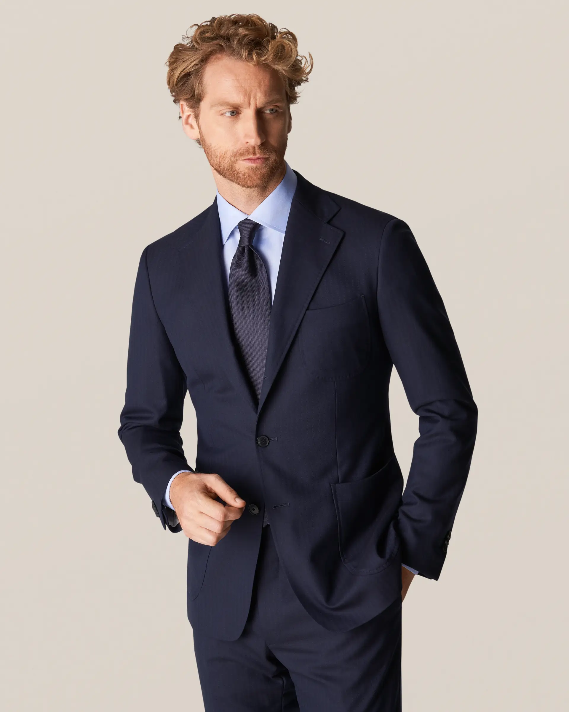 Light Blue Signature Twill Contemporary Fit Dress Shirt - ETON - Image 6