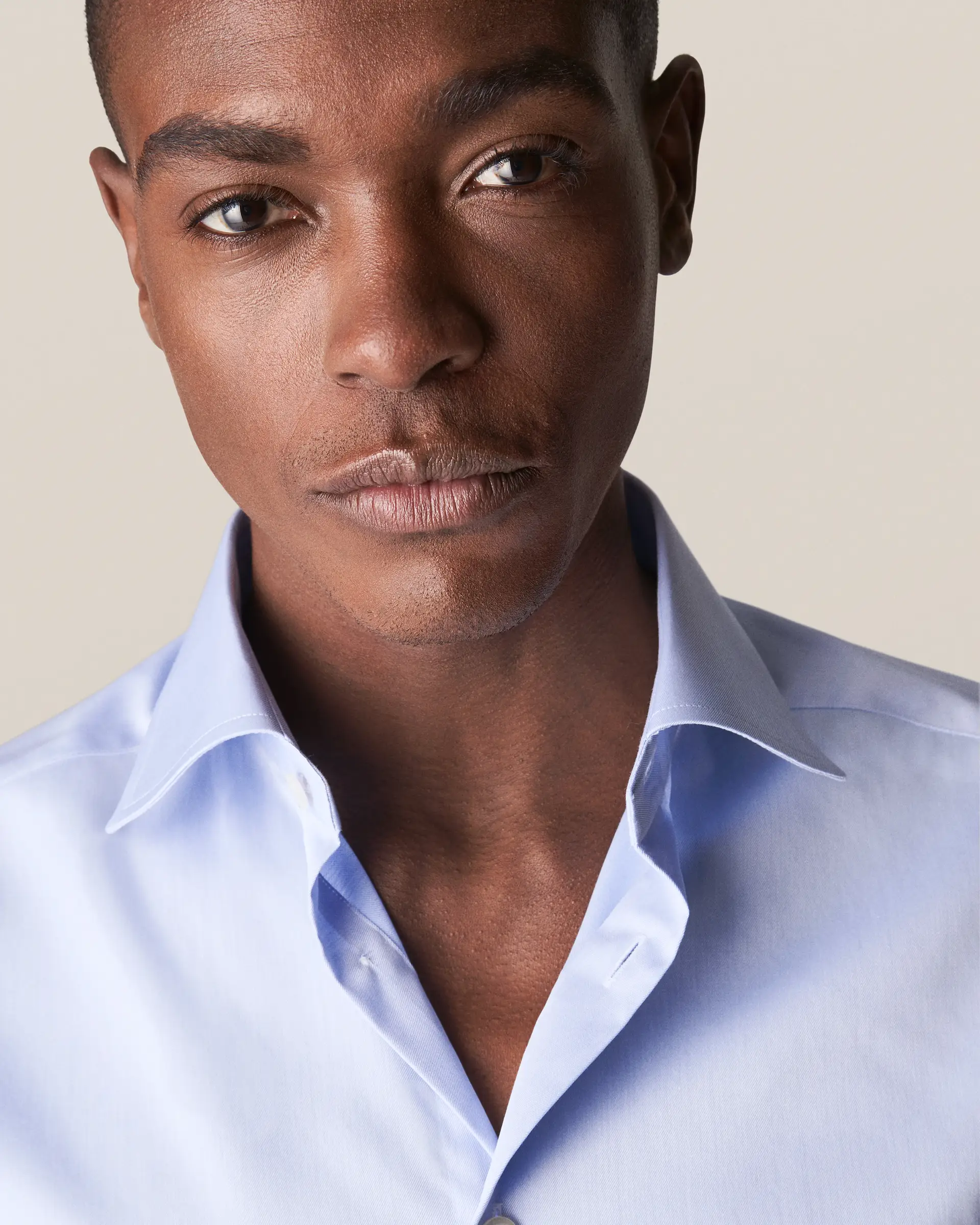 Light Blue Signature Twill Contemporary Fit Dress Shirt - ETON - Image 7