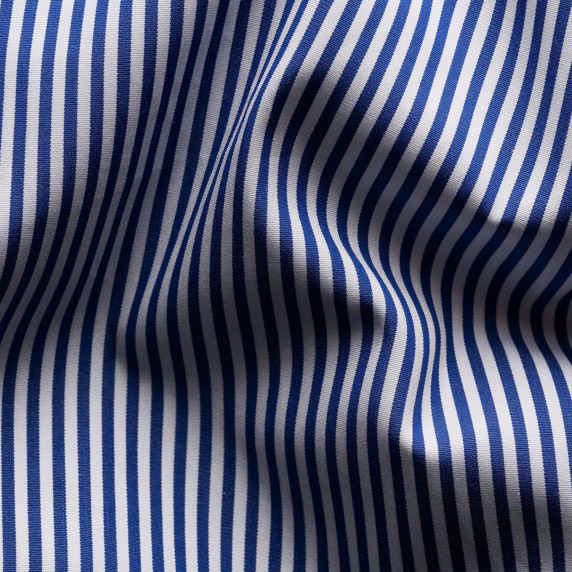 Dark Blue Bengal Stripe Elevated Poplin Slim Fit Shirt - ETON - Image 3