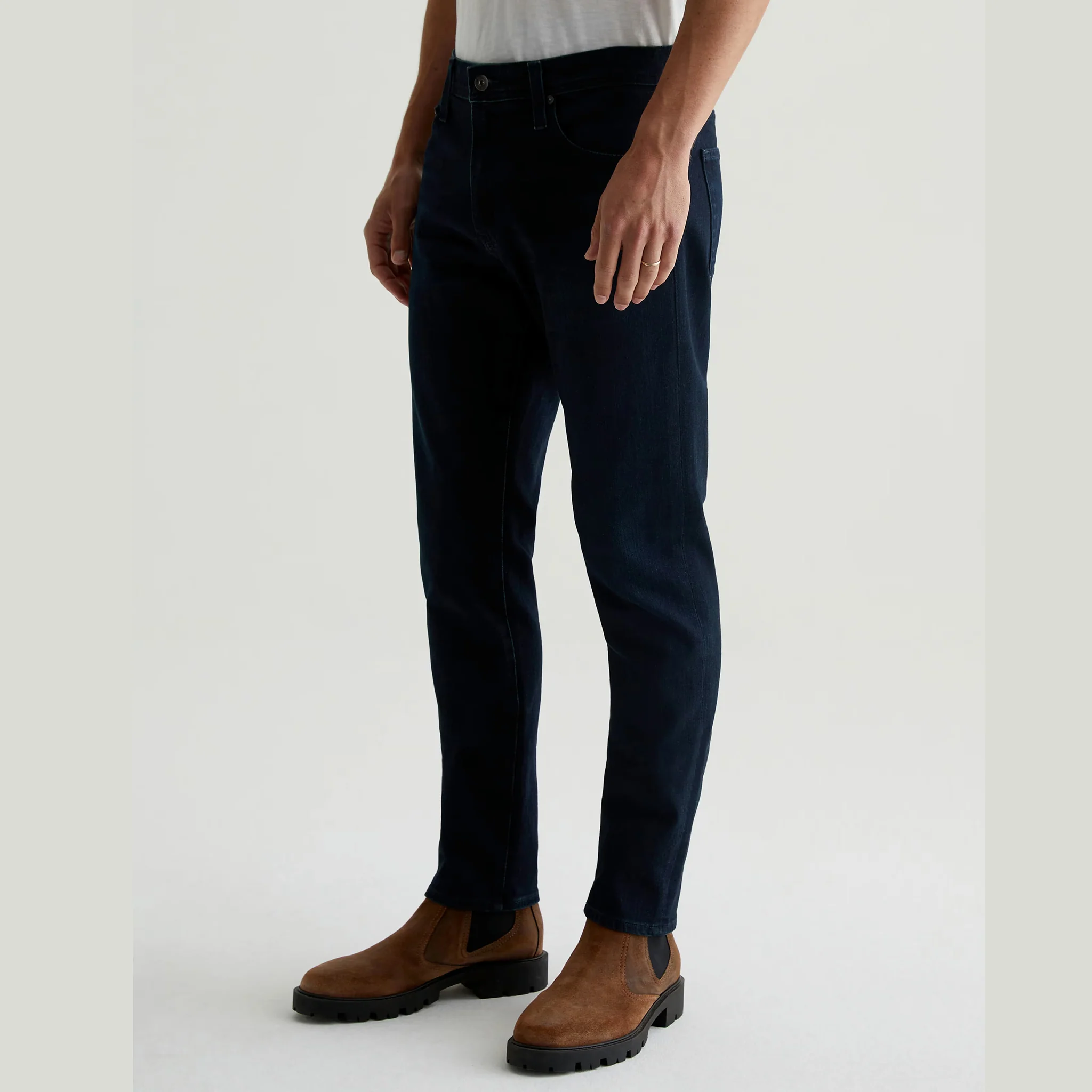 Dark Blue Bundled 360 Stretch Modern Slim Fit Jeans - AG - Image 3