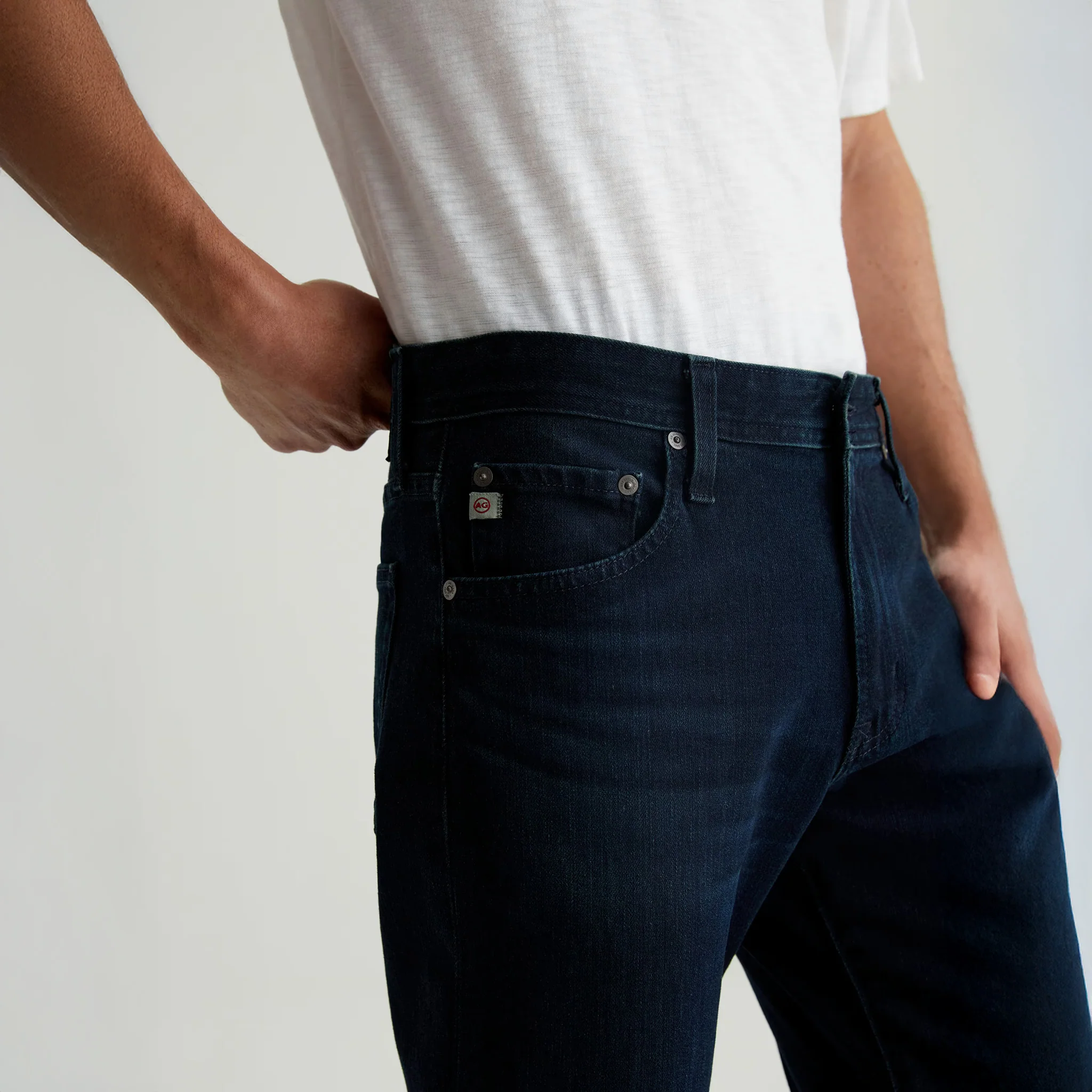 Dark Blue Bundled 360 Stretch Modern Slim Fit Jeans - AG - Image 5