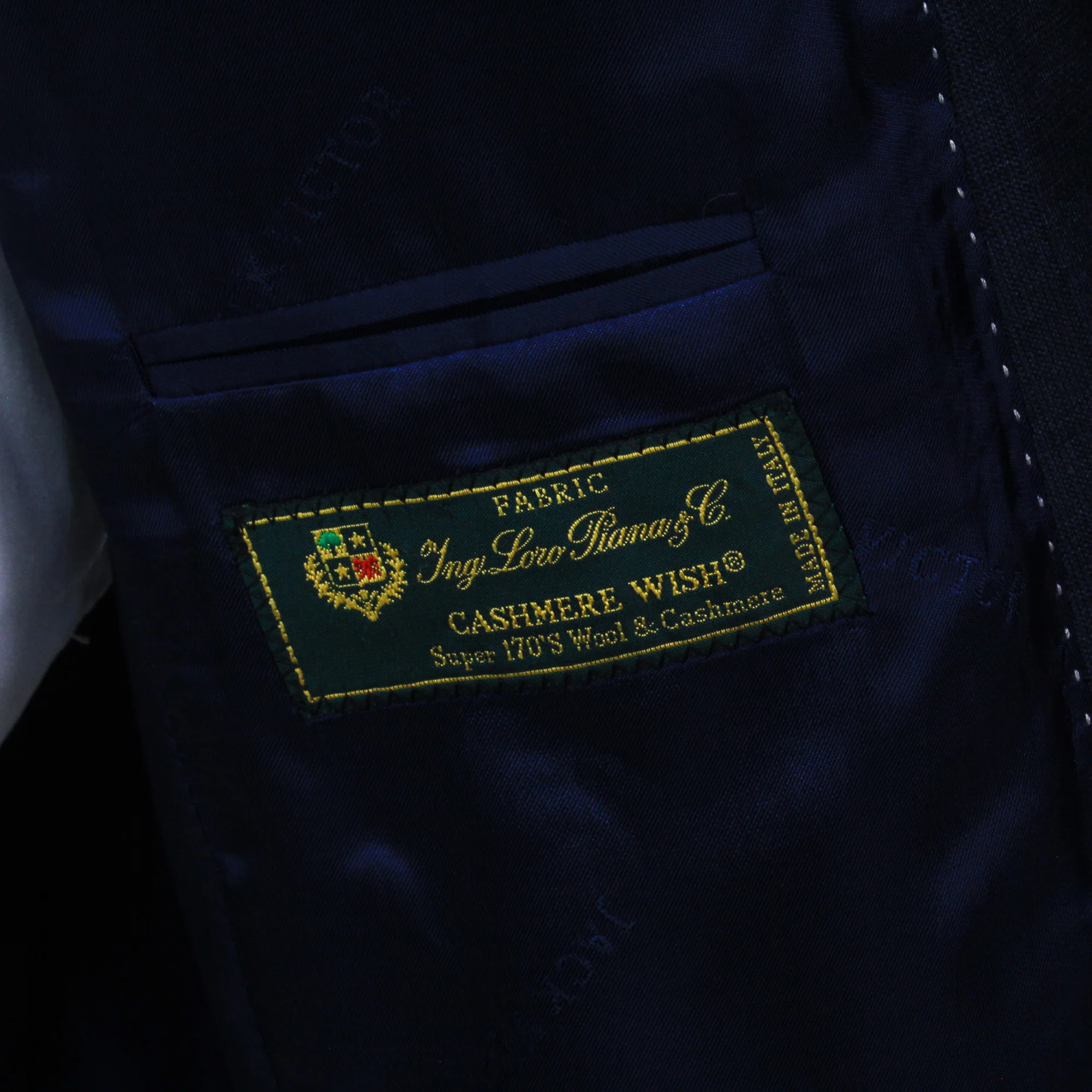 Dark Blue Check Loro Piana Super 170's Wool-Cashmere Modern Fit Suit - Jack Victor 1913 - Image 7