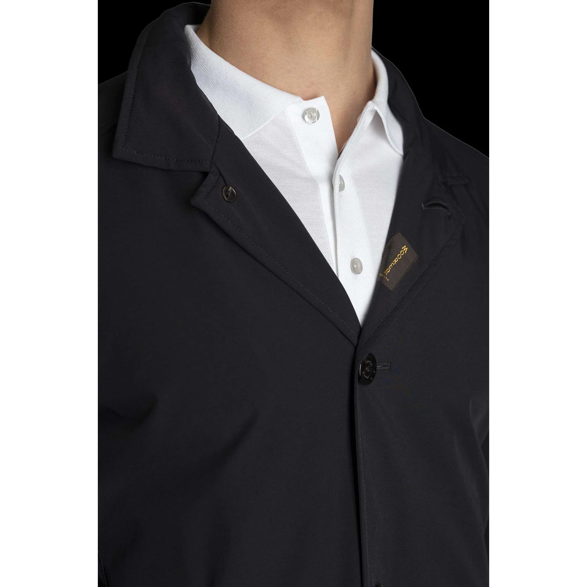 Dark Blue Hektor Raincoat Unlined Overcoat - MooRER - Image 5