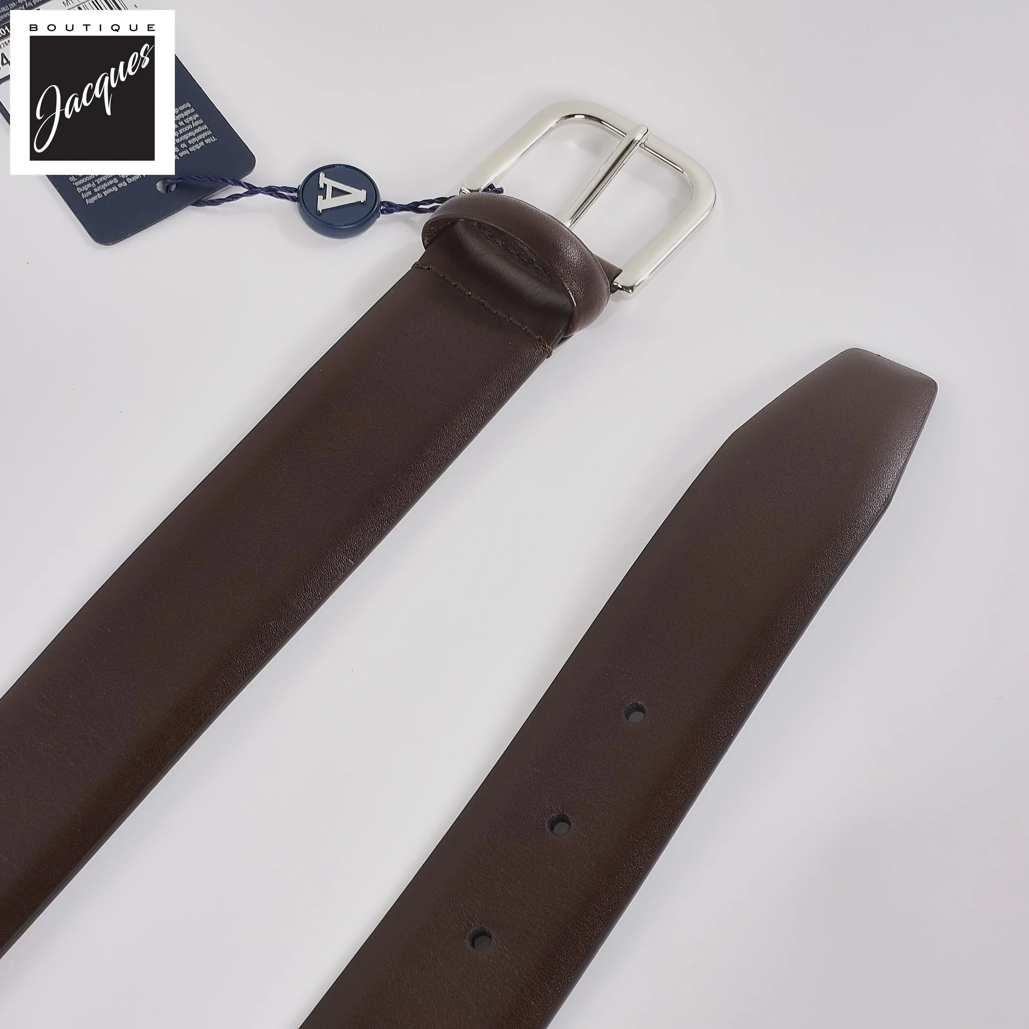 Brown Nappa Calf Leather Belt - Anderson's - Image 2
