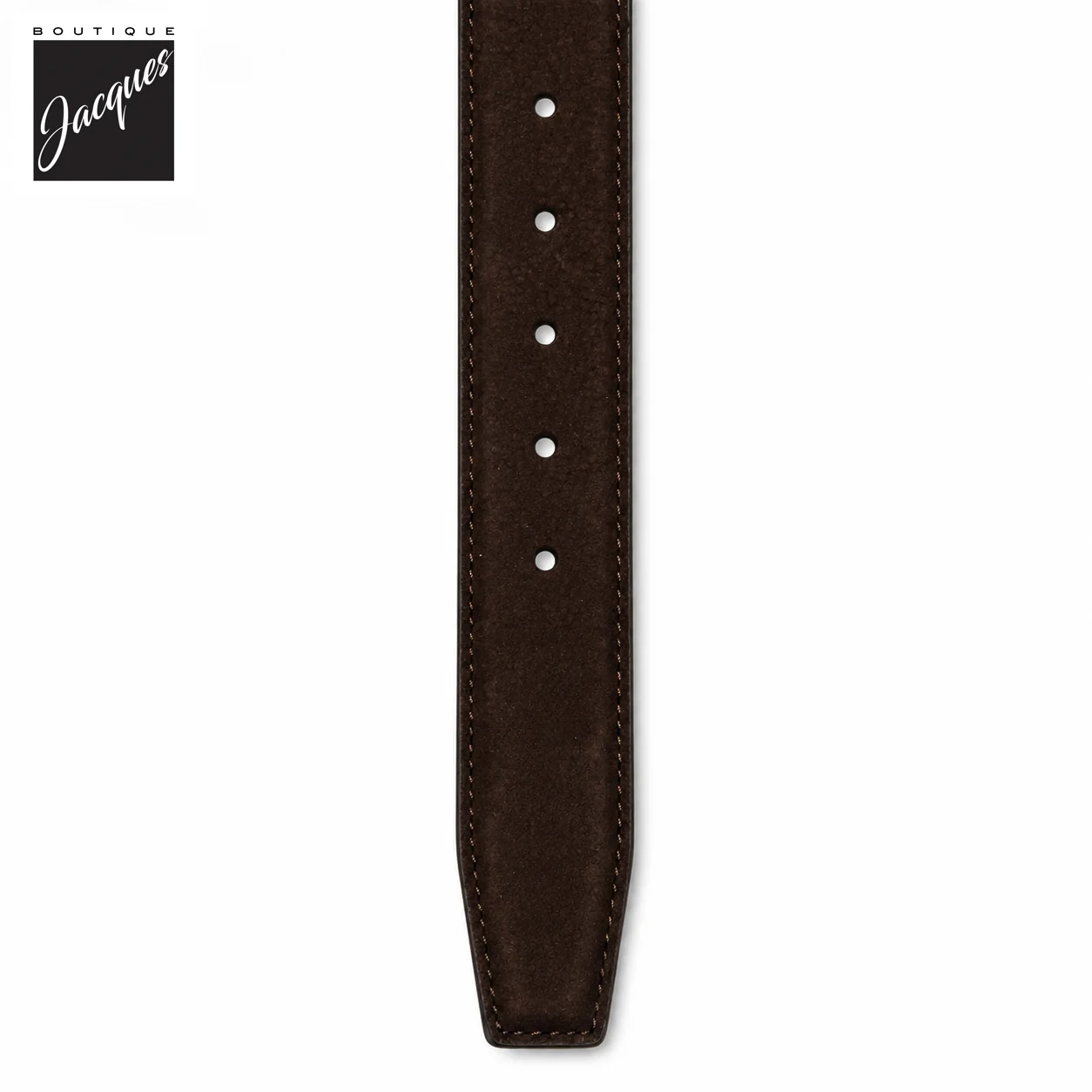Dark Brown Soft Nubuck Suede Leather Belt - Anderson's - Image 4