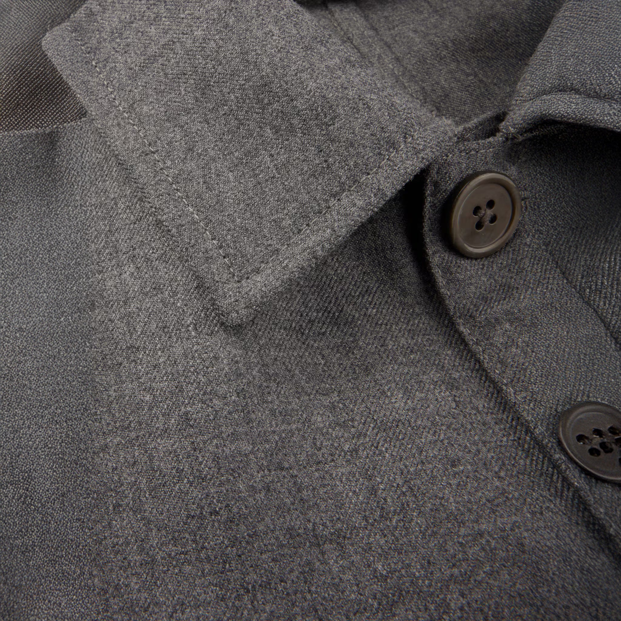 Dark Gray Merino Wool Safari Jacket - Stenströms - Image 3