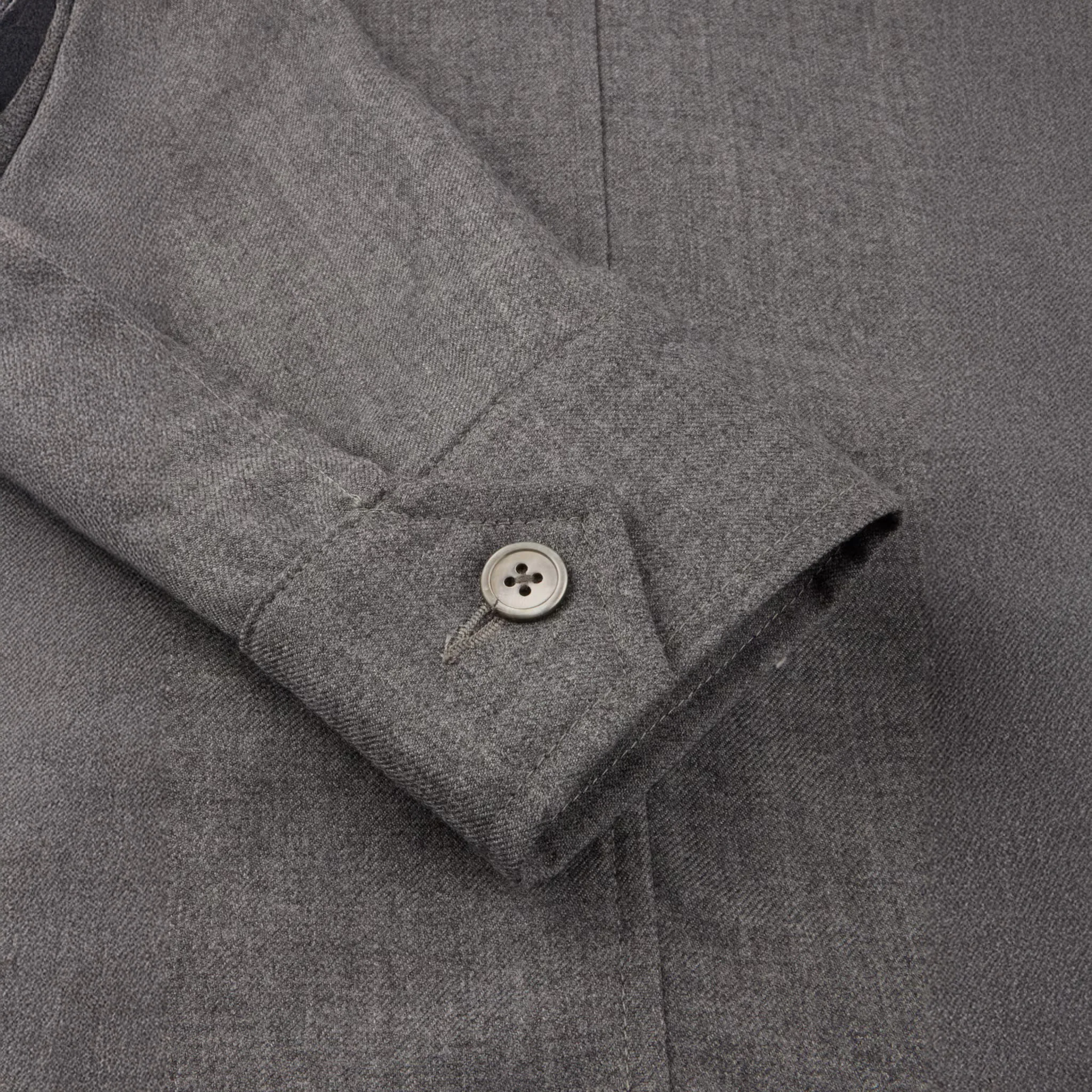 Dark Gray Merino Wool Safari Jacket - Stenströms - Image 5