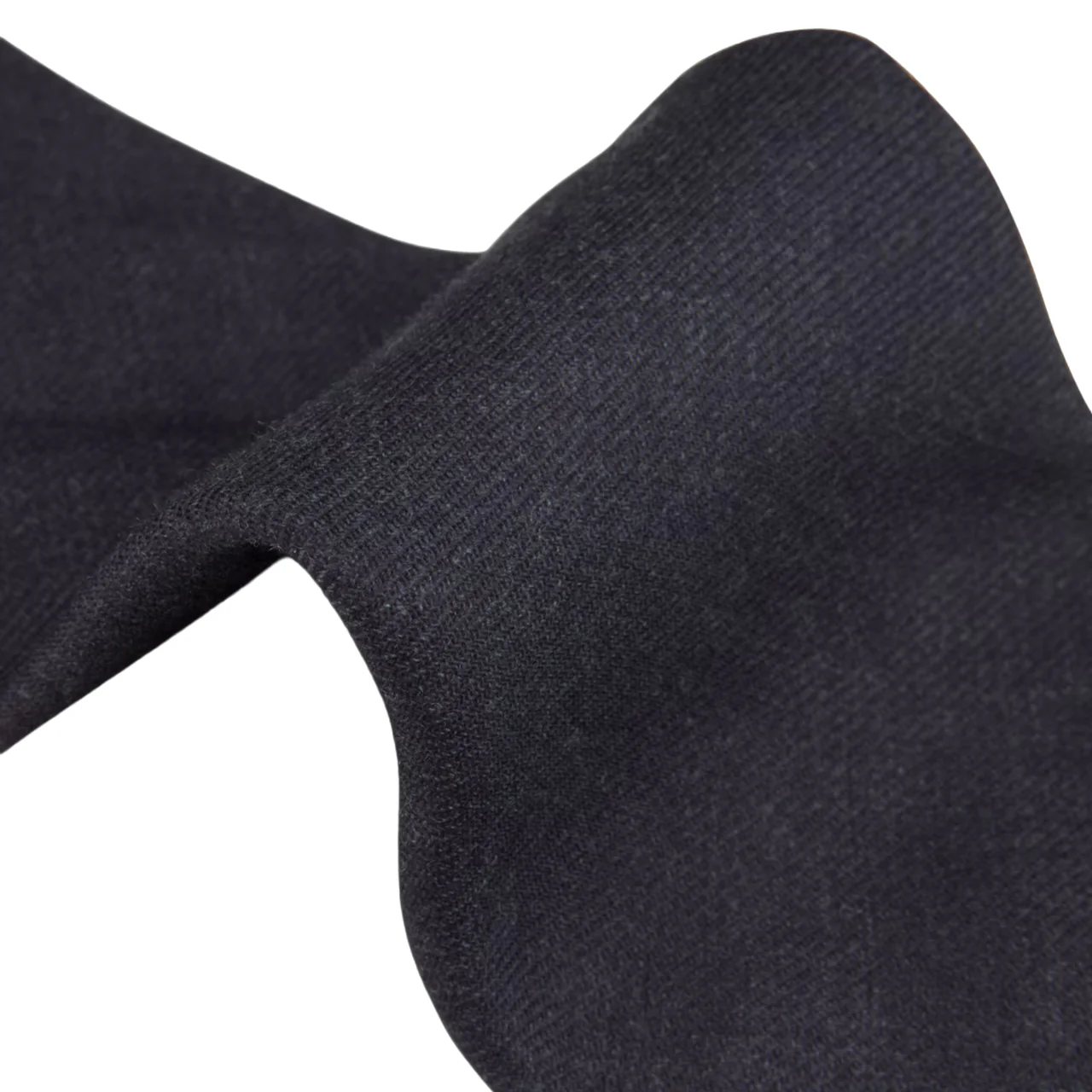 Dark Gray Solid Wool Tie - Stenströms - Image 3