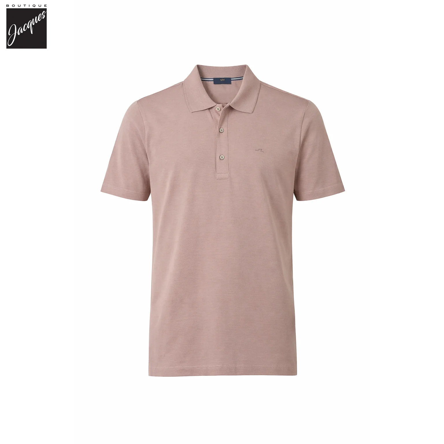 Dusty Rose Cotton Jersey Silver Collection Polo Shirt - Paul & Shark