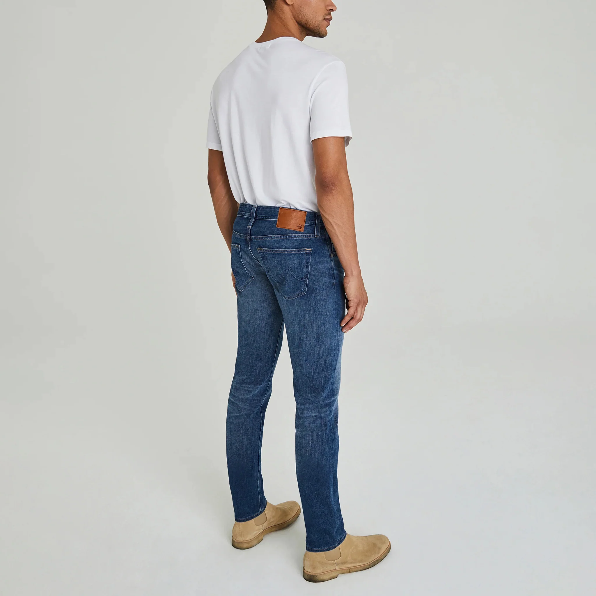 Dylan Slim 17 Years Radar Mid-Light Blue Denim - AG Jeans - Image 3