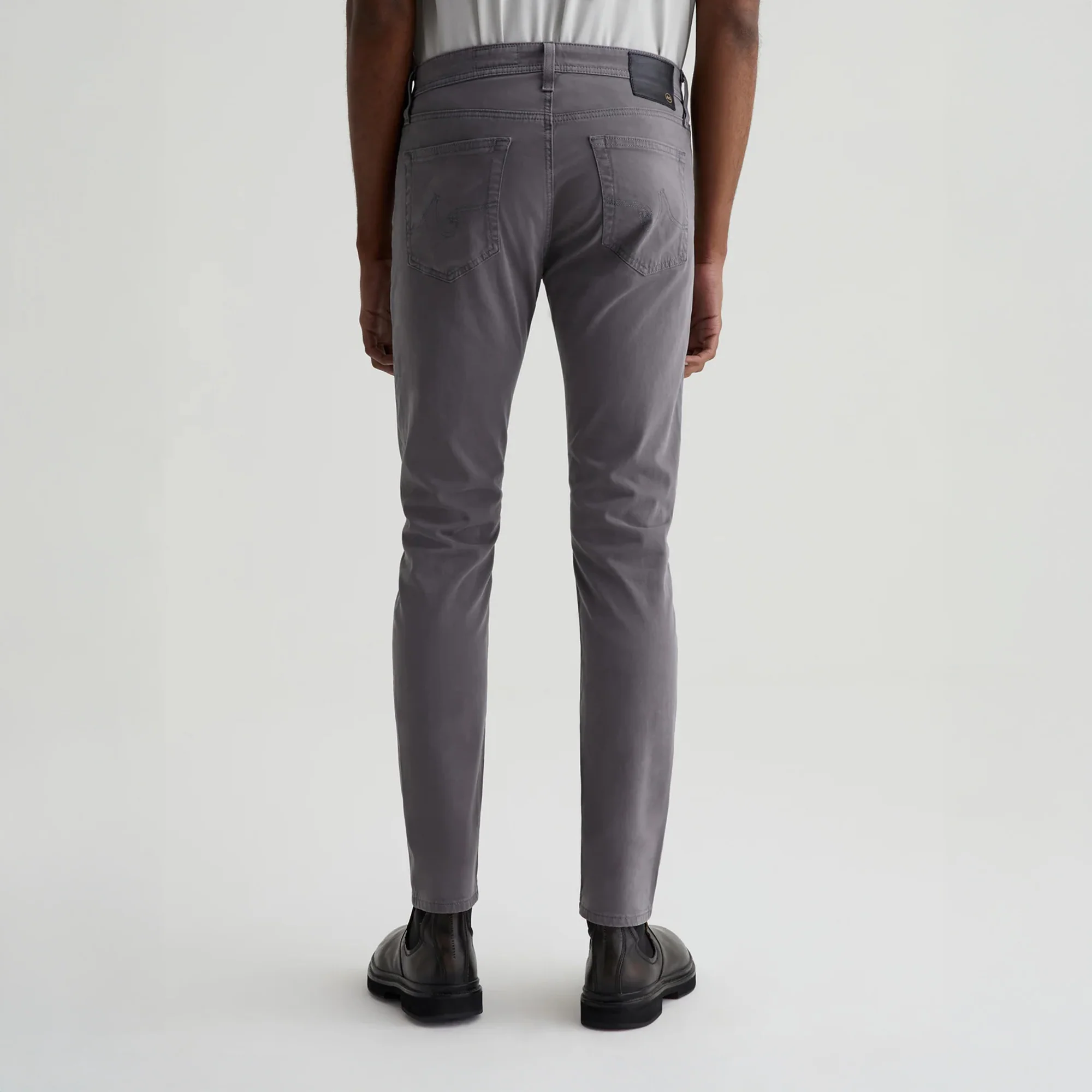 Dylan Slim Folkstone Grey Sueded Pants - AG - Image 4
