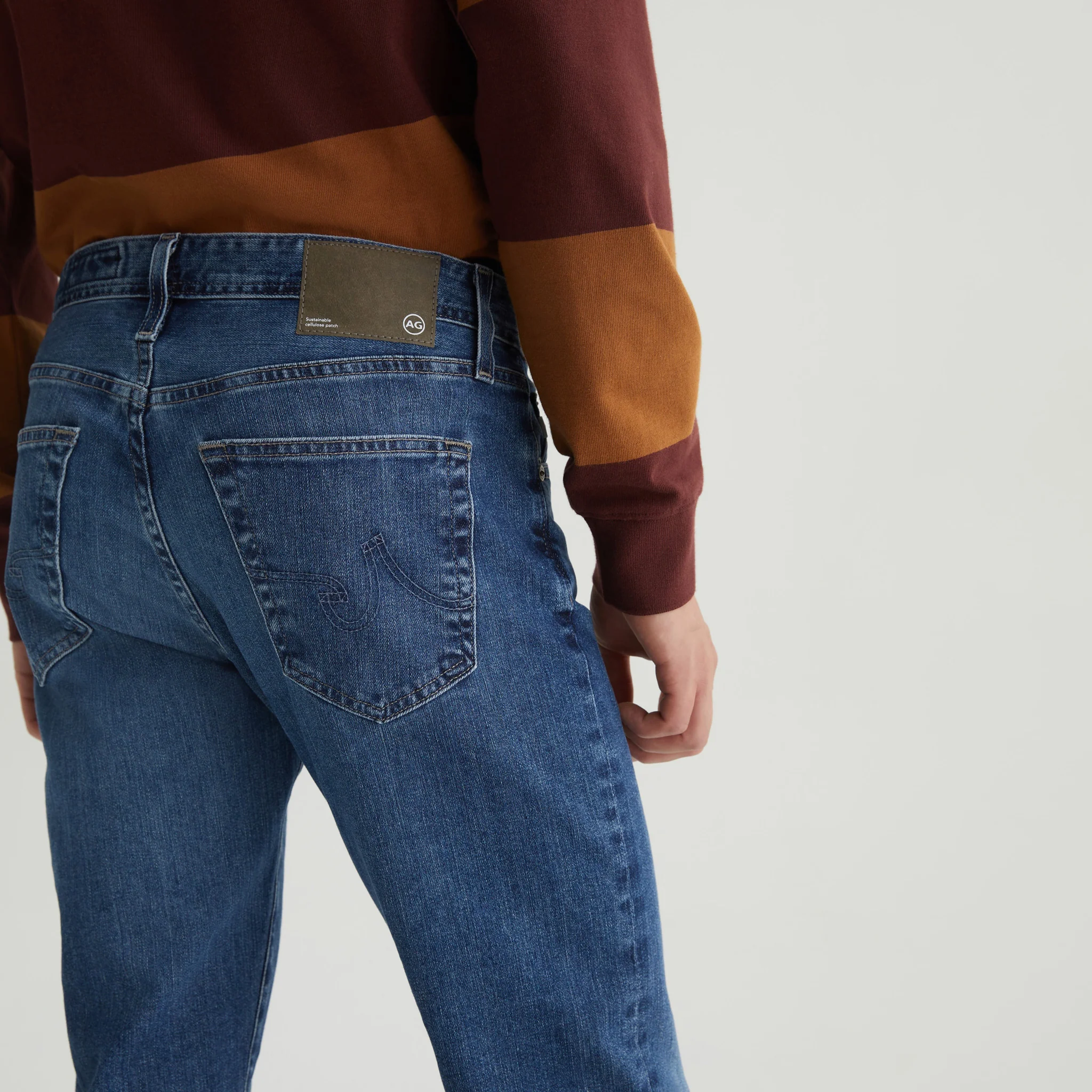 Dylan Slim Skinny VP Kubrick Mid-Blue Vapor Wash Denim - AG Jeans - Image 4