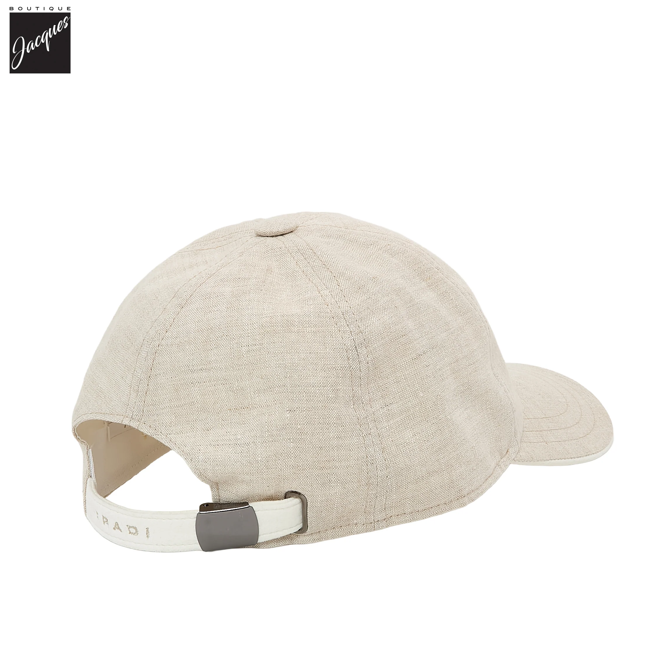 Ecru Linen Cap - FRADI - Image 3