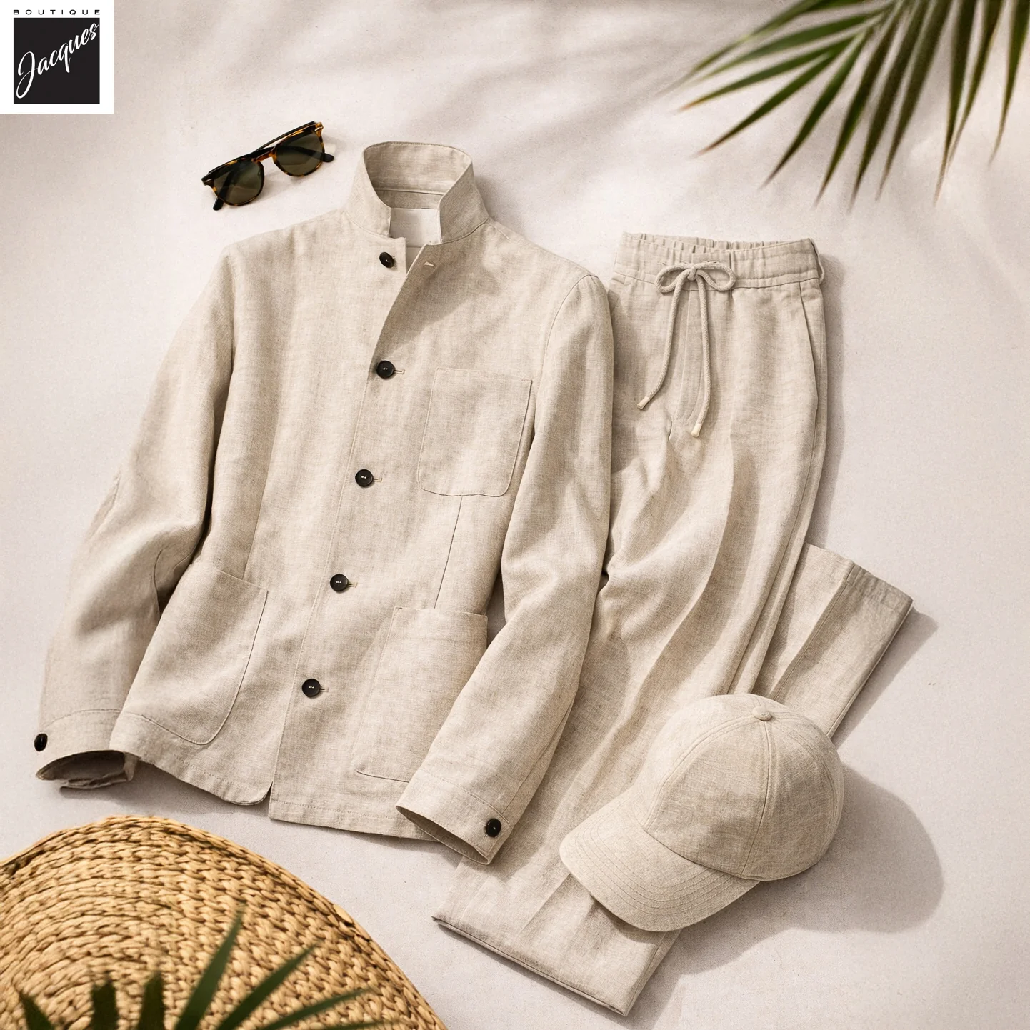 Ecru Linen Cap - FRADI - Image 7