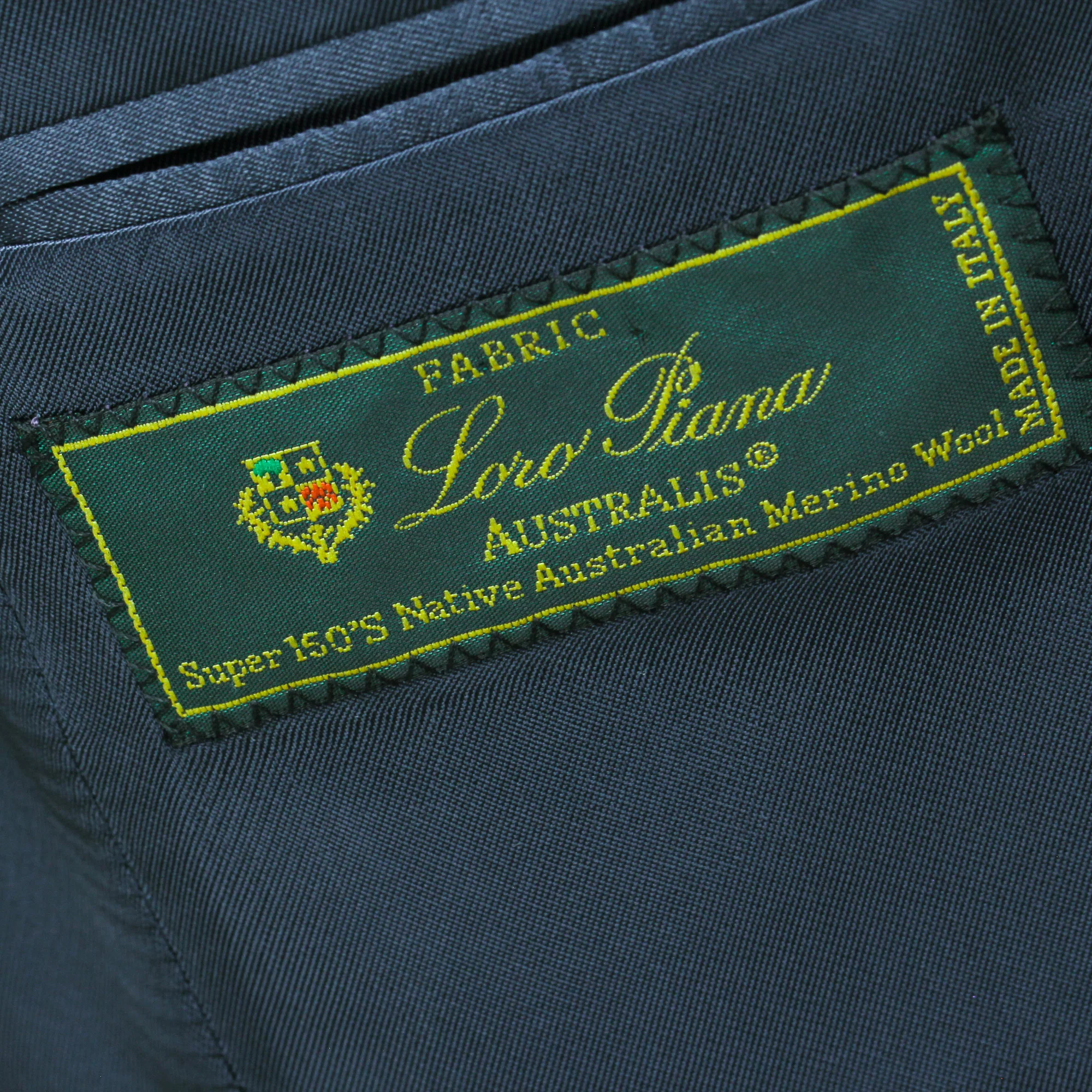 Gray & Blue Check Super 150's Loro Piana Wool Essence Modern Fit Suit - Jack Victor 1913 - Image 4