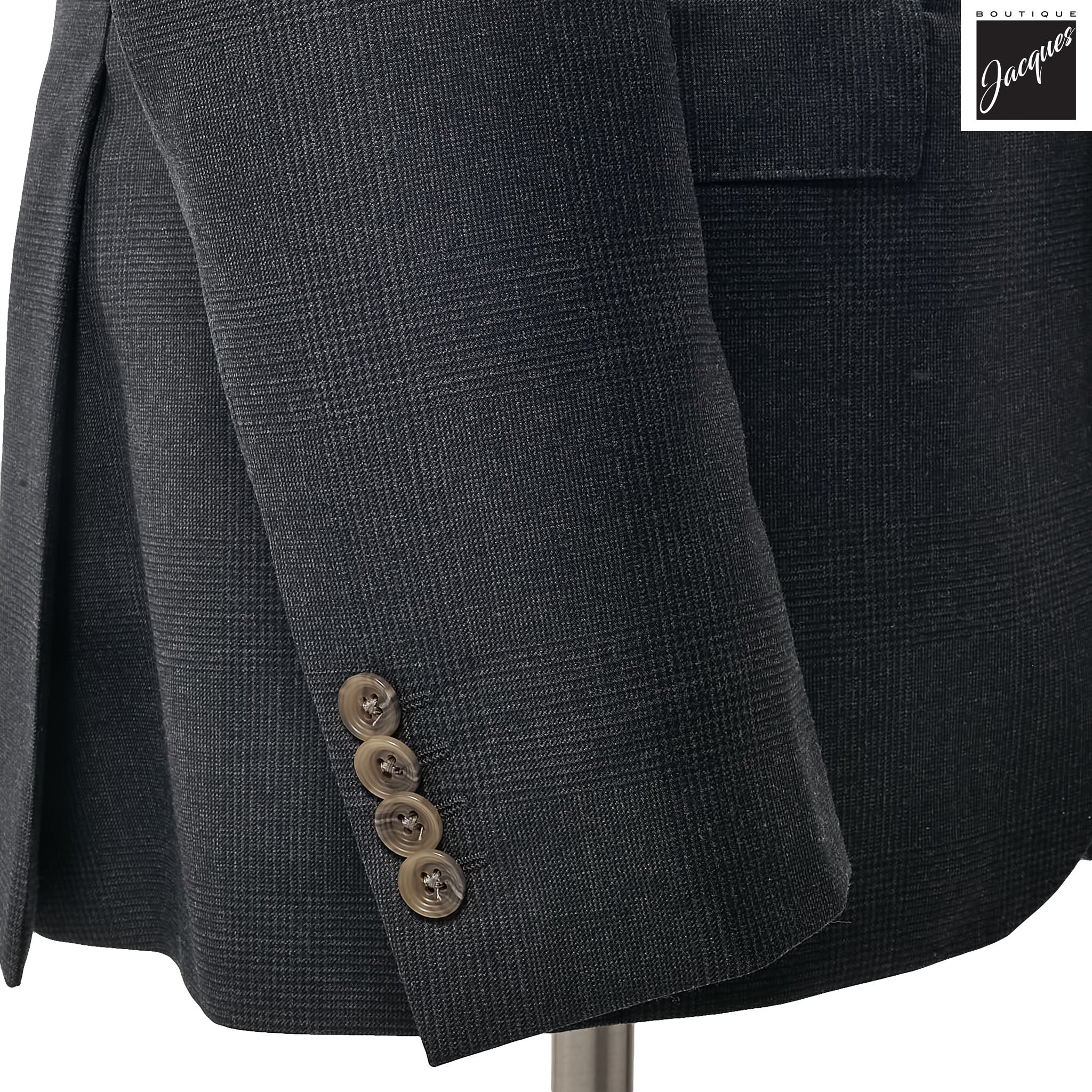 Charcoal Check Esprit Modern Fit Esprit Wool Suit - Jack Victor - Image 3