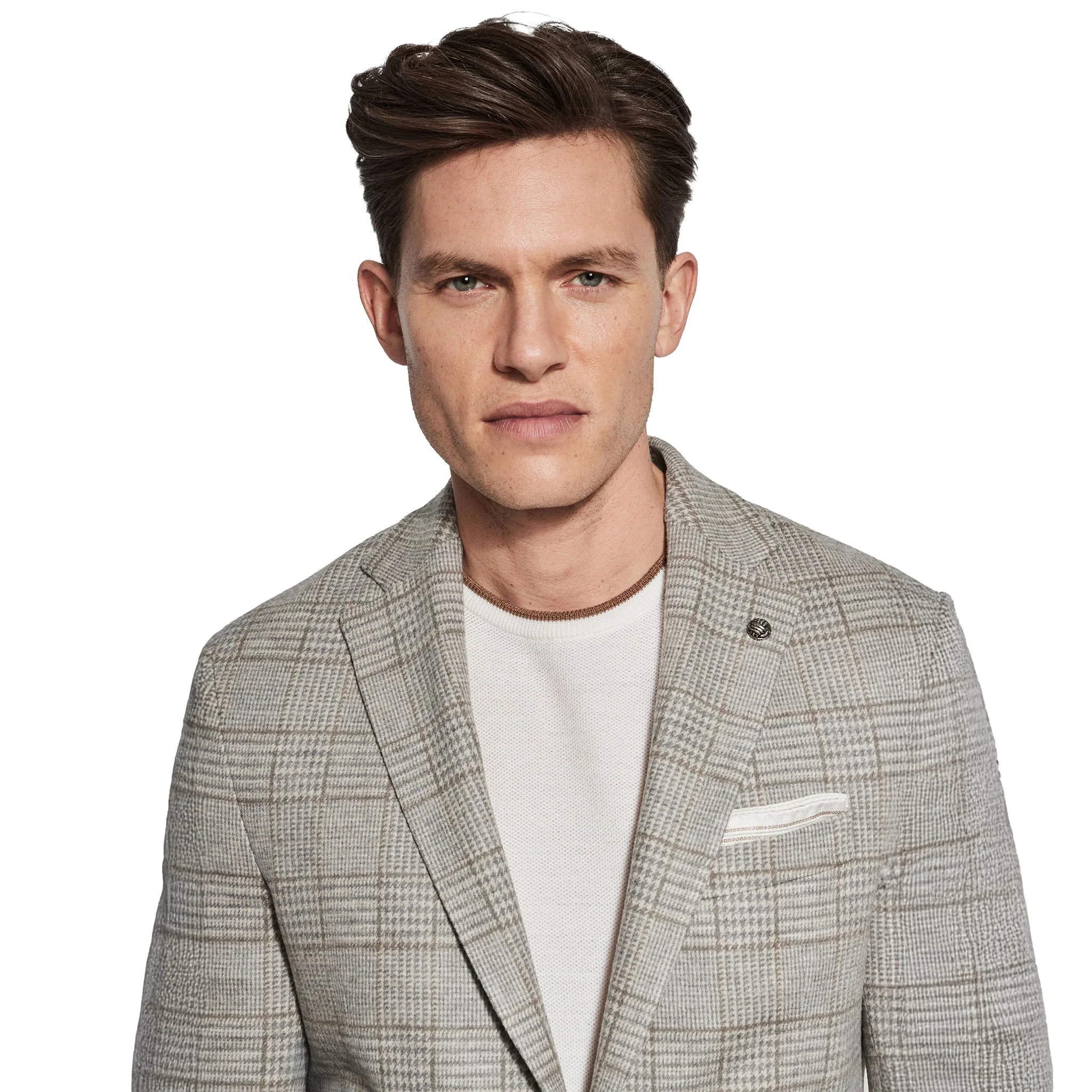 Gray Check Loro Piana Hartford Contemporary Fit Knitted Sport Jacket - Jack Victor - Image 8