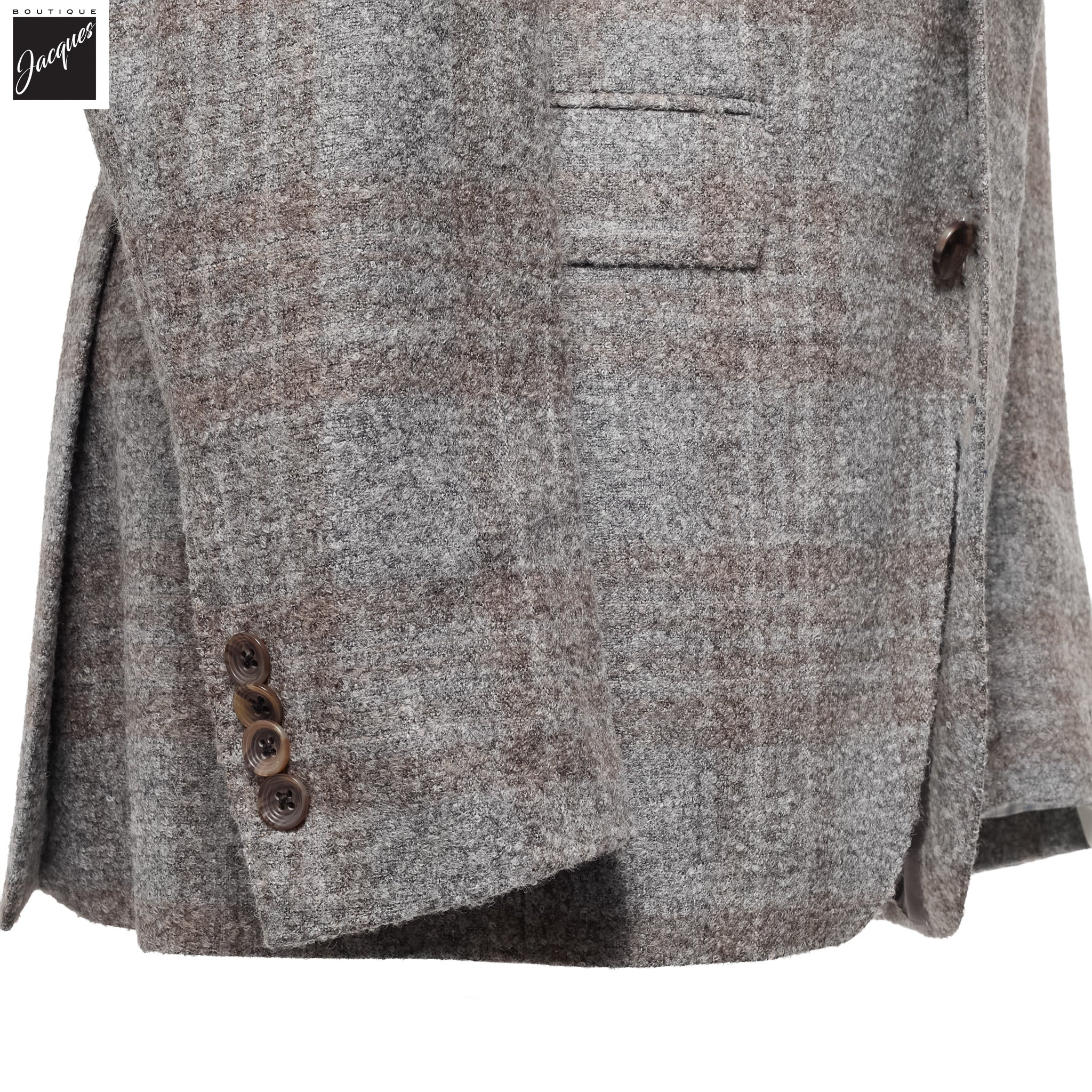Gray Check McAllen Contemporary Fit Loro Piana Alpaca Sport Jacket - Jack Victor 1913 - Image 3