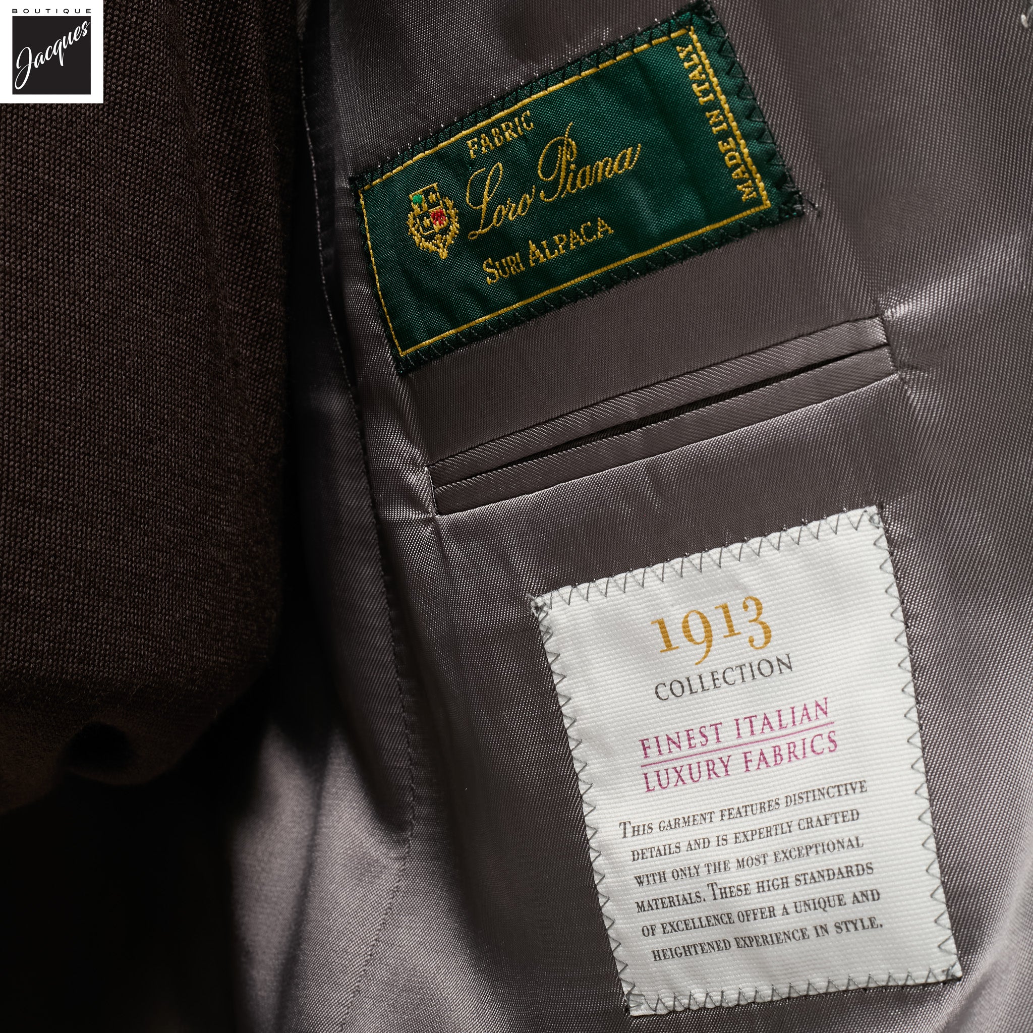Gray Check McAllen Contemporary Fit Loro Piana Alpaca Sport Jacket - Jack Victor 1913 - Image 4