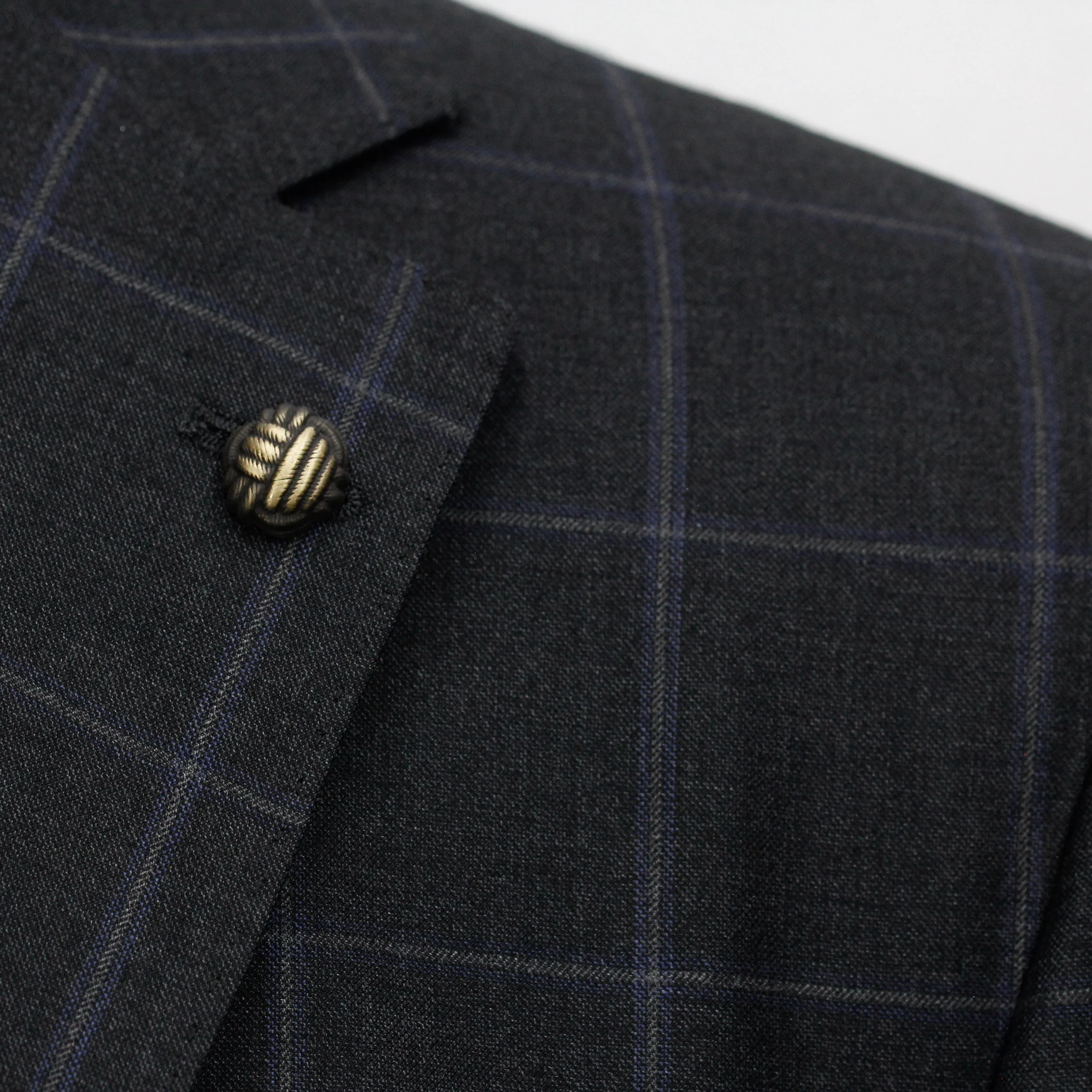 Charcoal Windowpane Check Essence Modern Fit - Jack Victor 1913 - Image 6