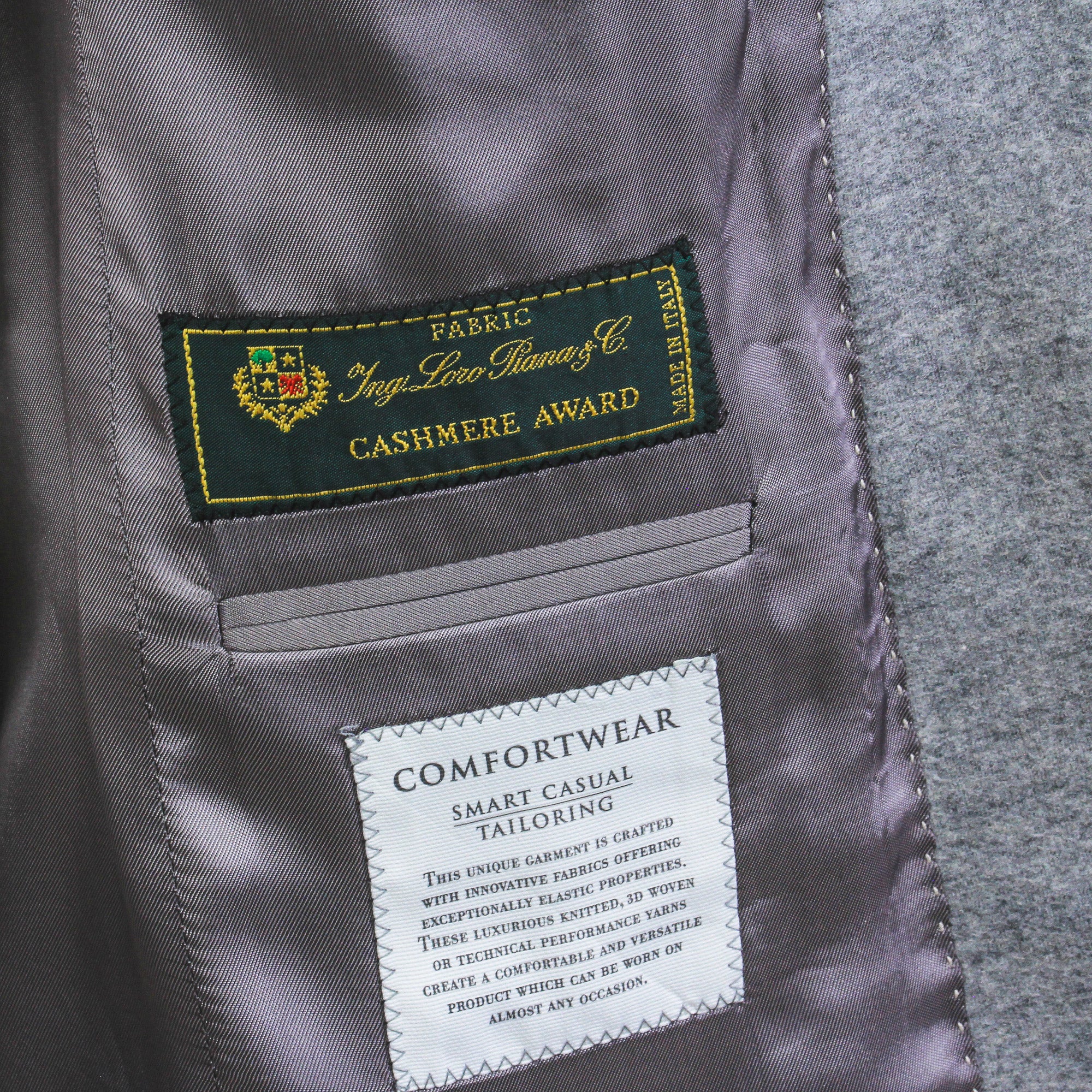 Gray Loro Piana Cashmere-Award Darwin Contemporary Knit Sport Jacket - Jack Victor - Image 10