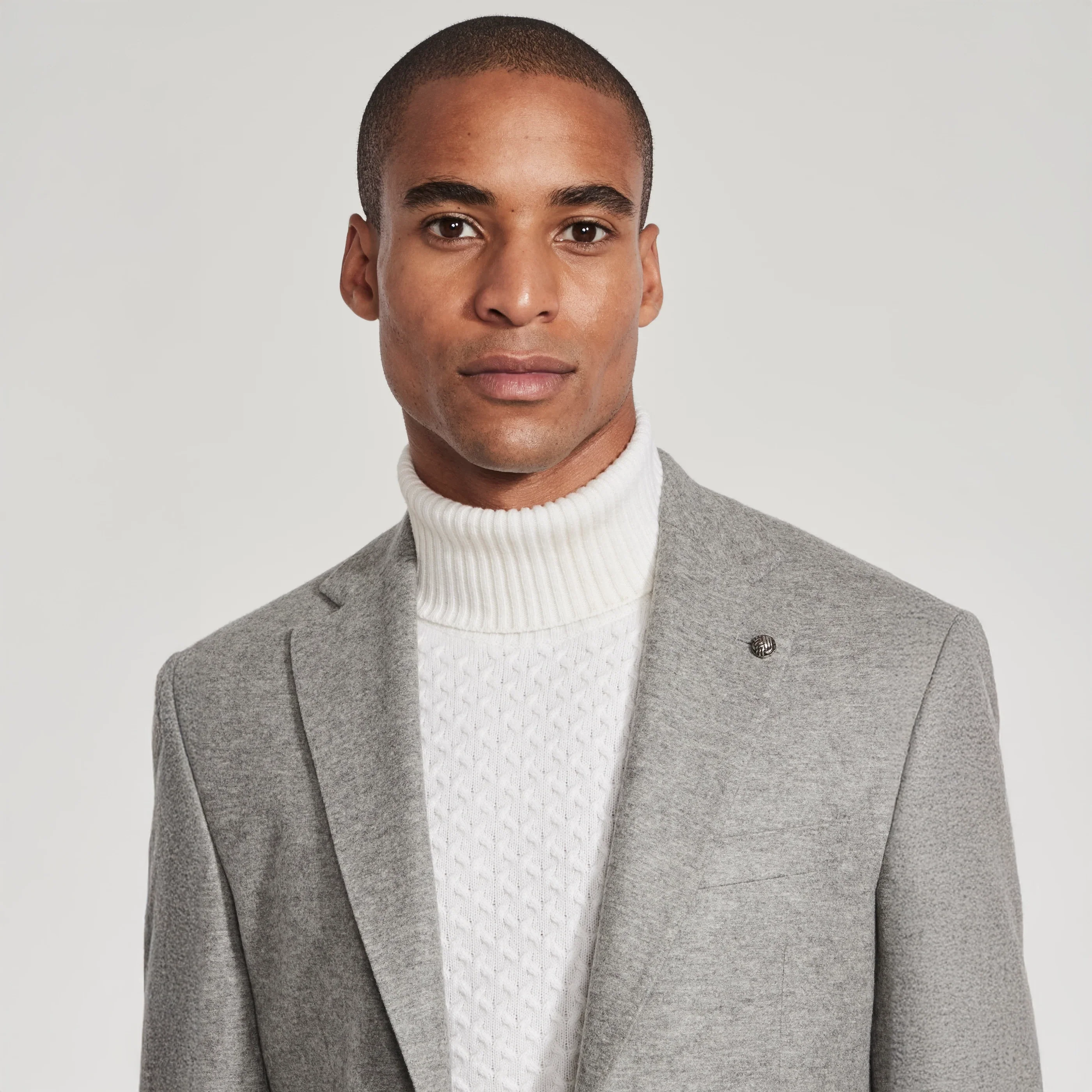 Gray Loro Piana Cashmere-Award Darwin Contemporary Knit Sport Jacket - Jack Victor - Image 2