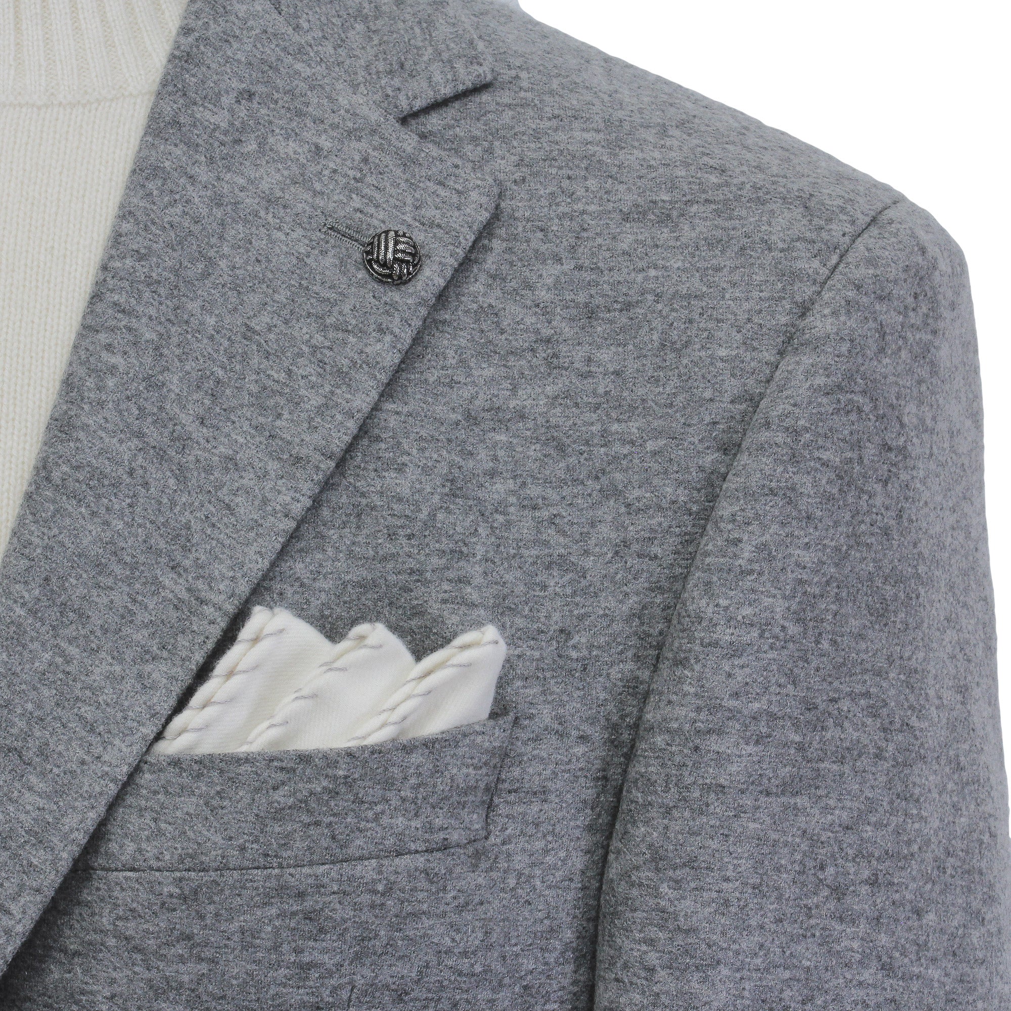 Gray Loro Piana Cashmere-Award Darwin Contemporary Knit Sport Jacket - Jack Victor - Image 9