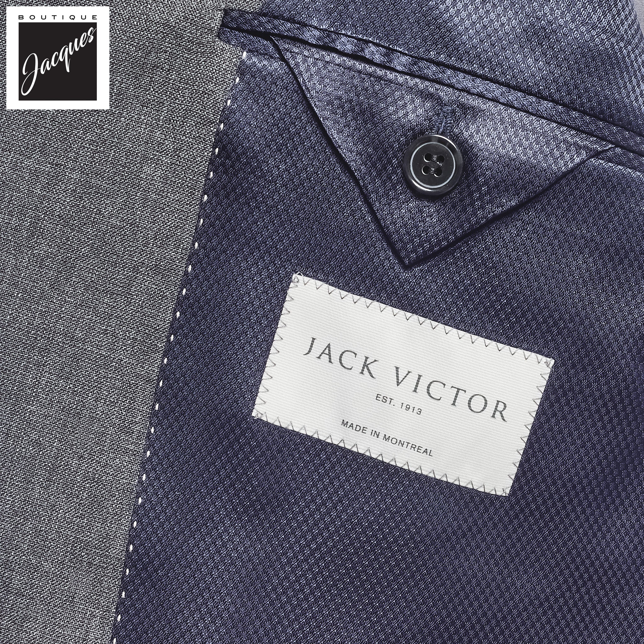 Gray Midland Contemporary Fit Unconstructed Suit - Jack Victor - Image 3