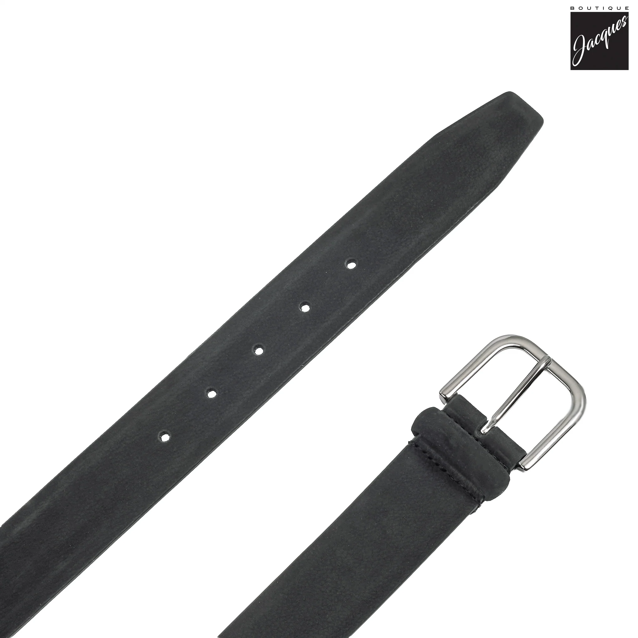 Mid Gray Nubuck Soft Suede Leather Belt - Anderson's