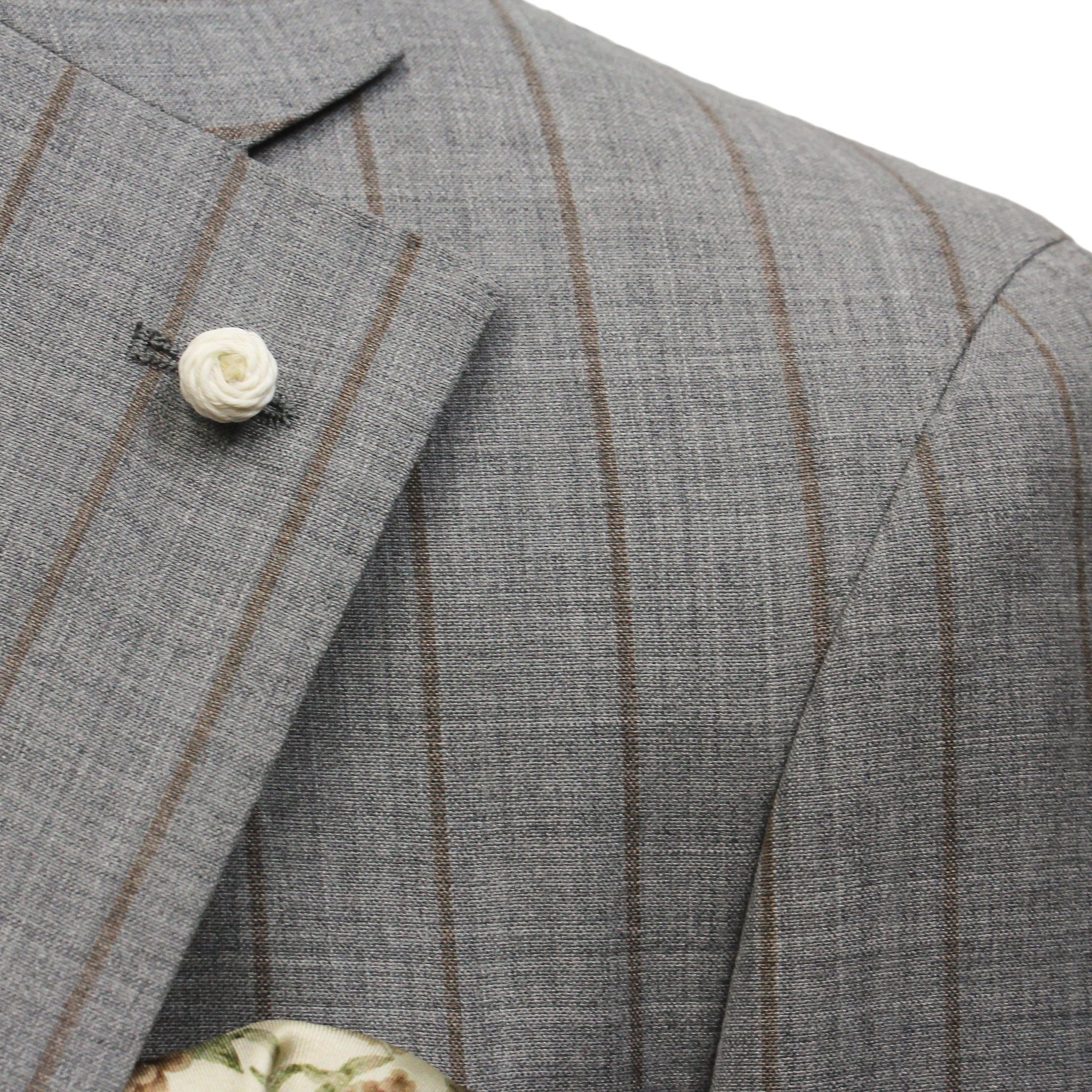 Gray Pin-Stripe Luigi Bianchi Mantova Suit - Image 12