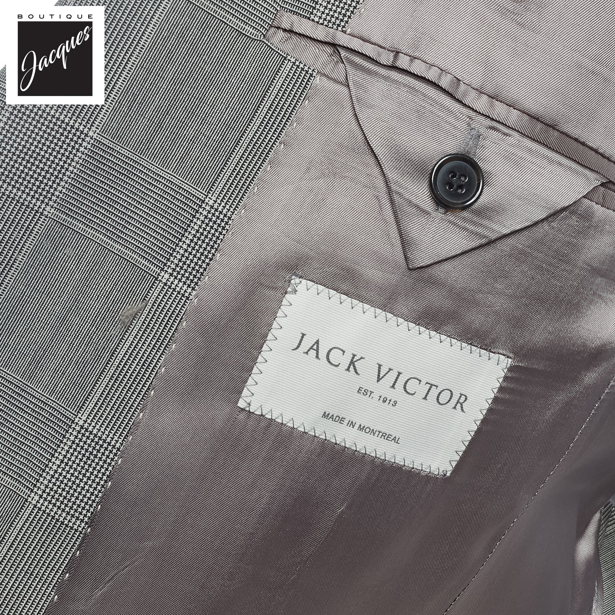 Gray Prince of Wales Dallas Contemporary Fit Suit - Jack Victor - Image 4