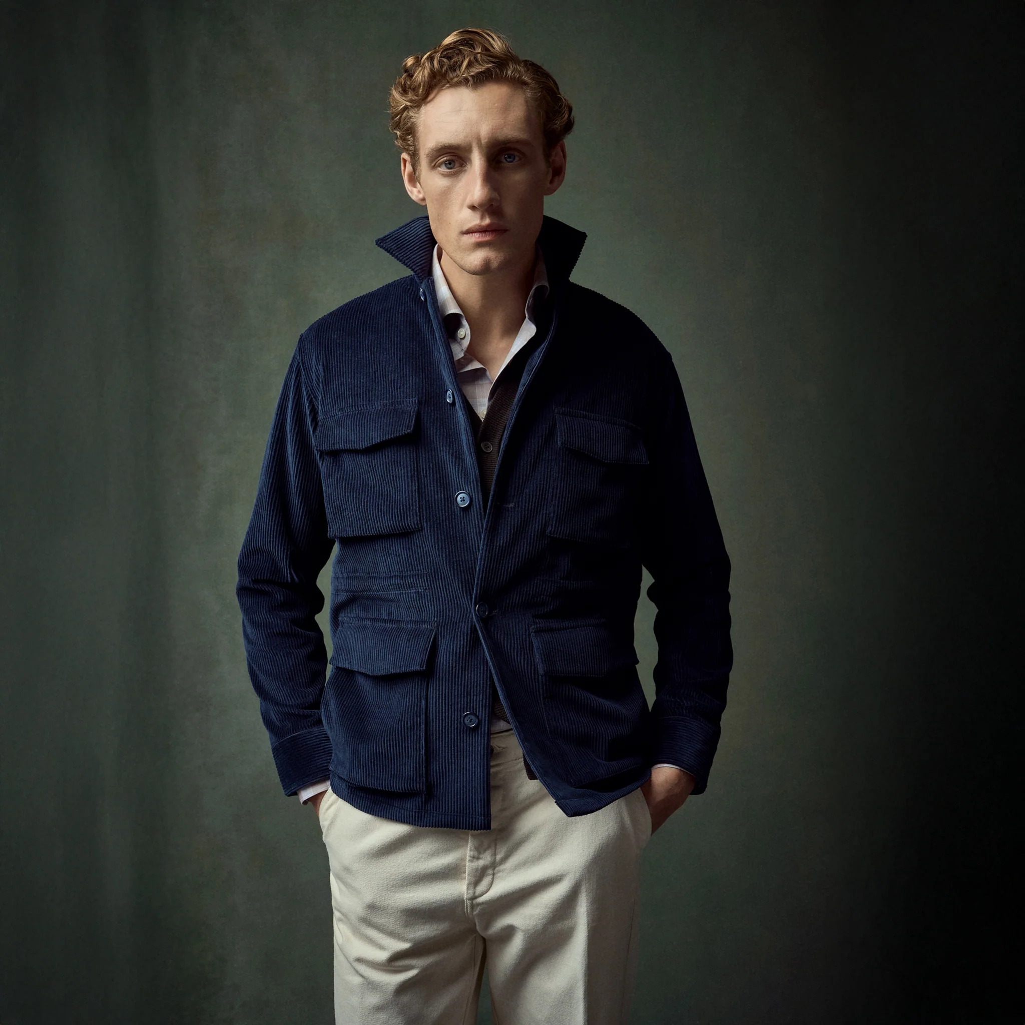 Gray Solid Merino Wool Slim Fit Shirt - ETON - Image 3