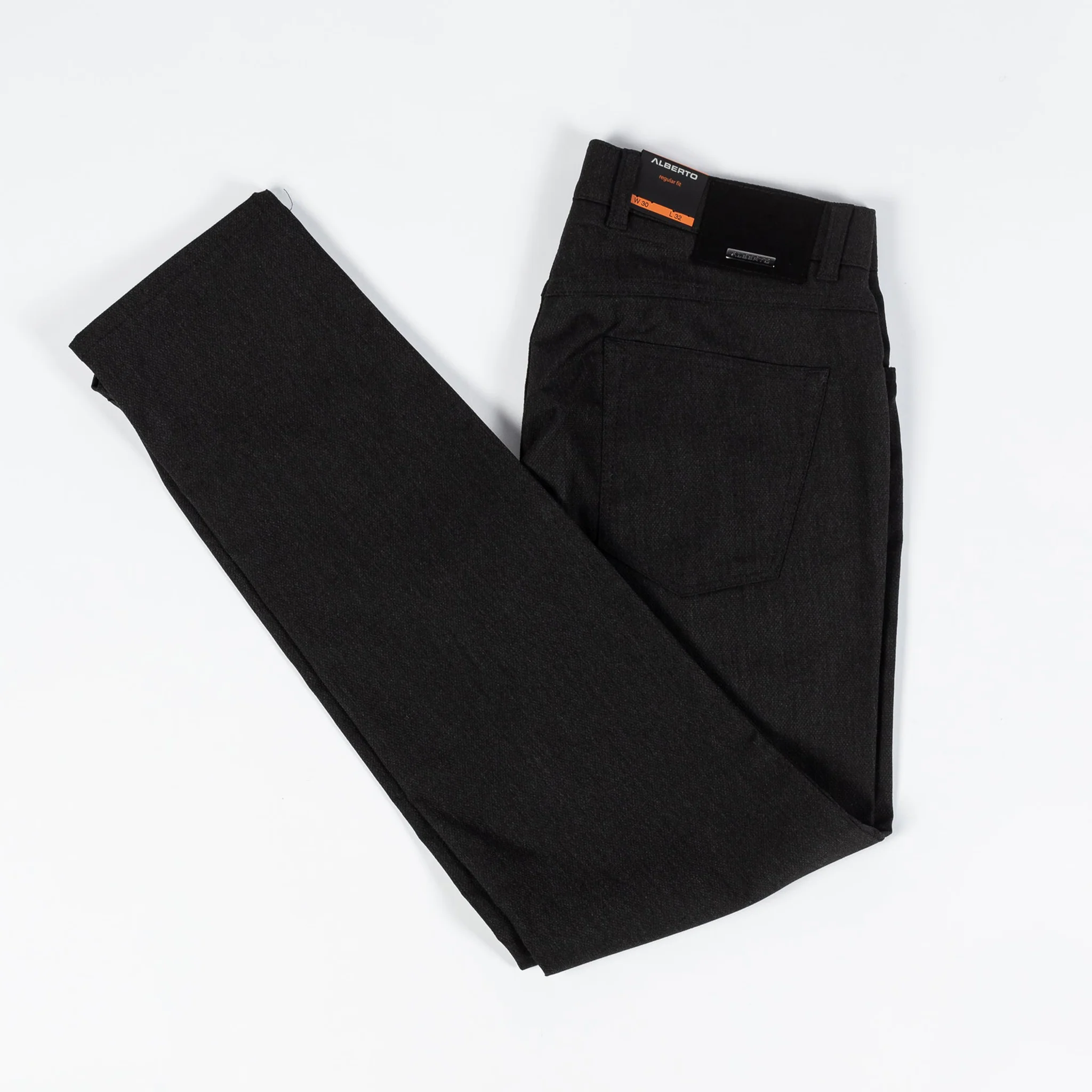 Gray Structure Ceramica Pipe Five Pocket Pants - ALBERTO - Image 3
