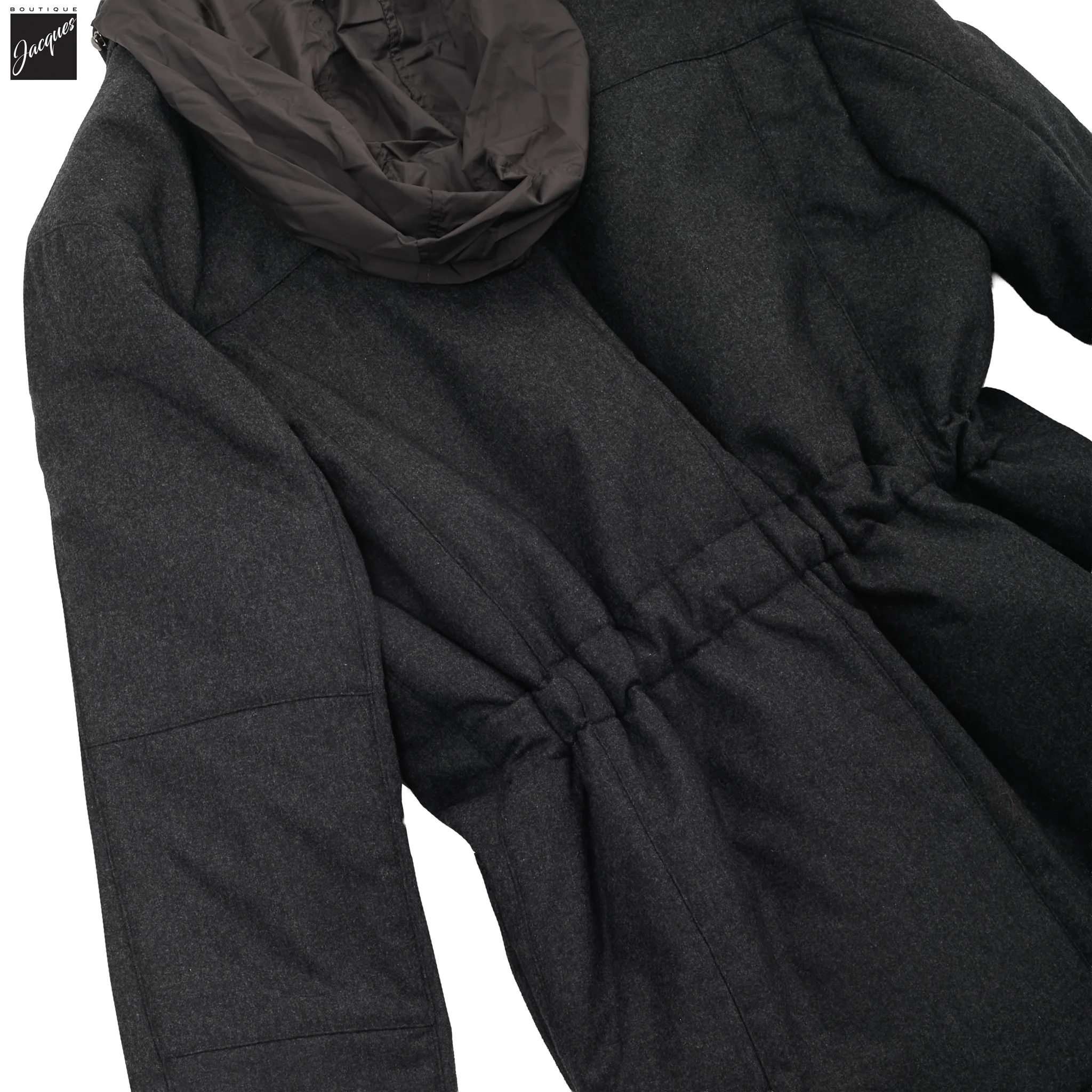 Gray Technical Cashmere Car Coat - Corneliani - Image 11