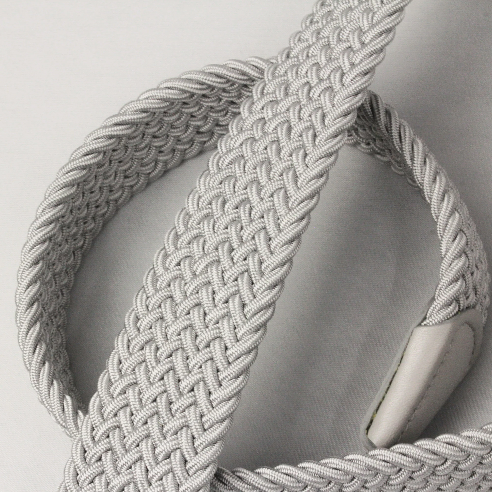 Light Gray Woven Elastic Belt - Anderson's - Image 7